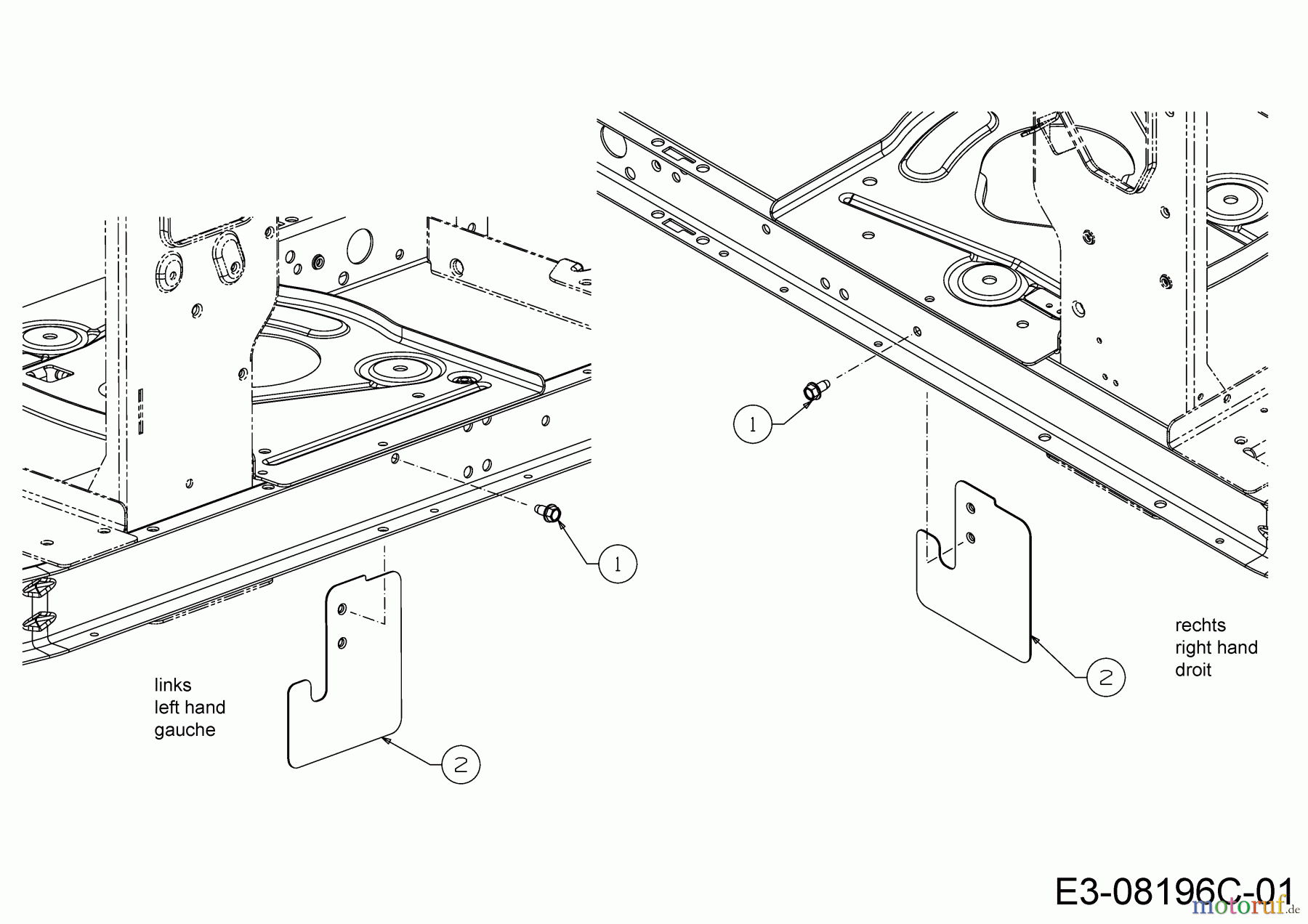  MTD Rasentraktoren Minirider 60 RDHE 13A521SC600  (2018) Abdeckung