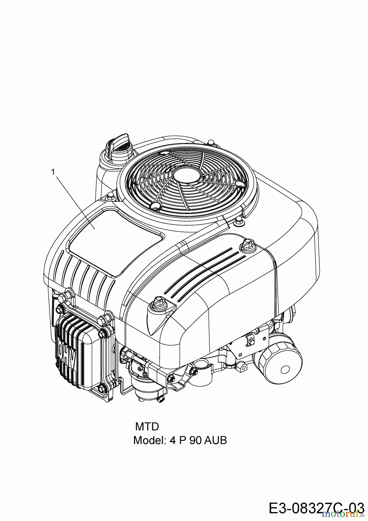  MTD Rasentraktoren DL 92 H 13H2715E677  (2016) Motor MTD