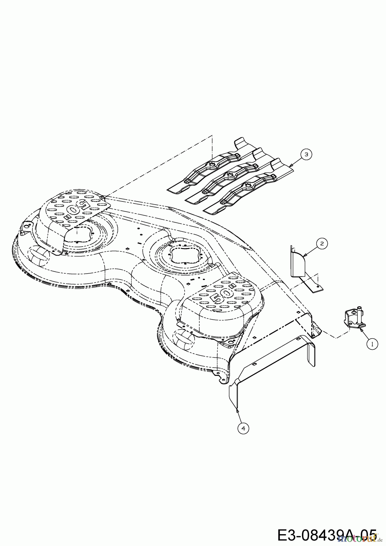  MTD Zubehör Zubehör Zero Turn Grasfangvorrichtung für RZT 50 mit Mähwerk P (50