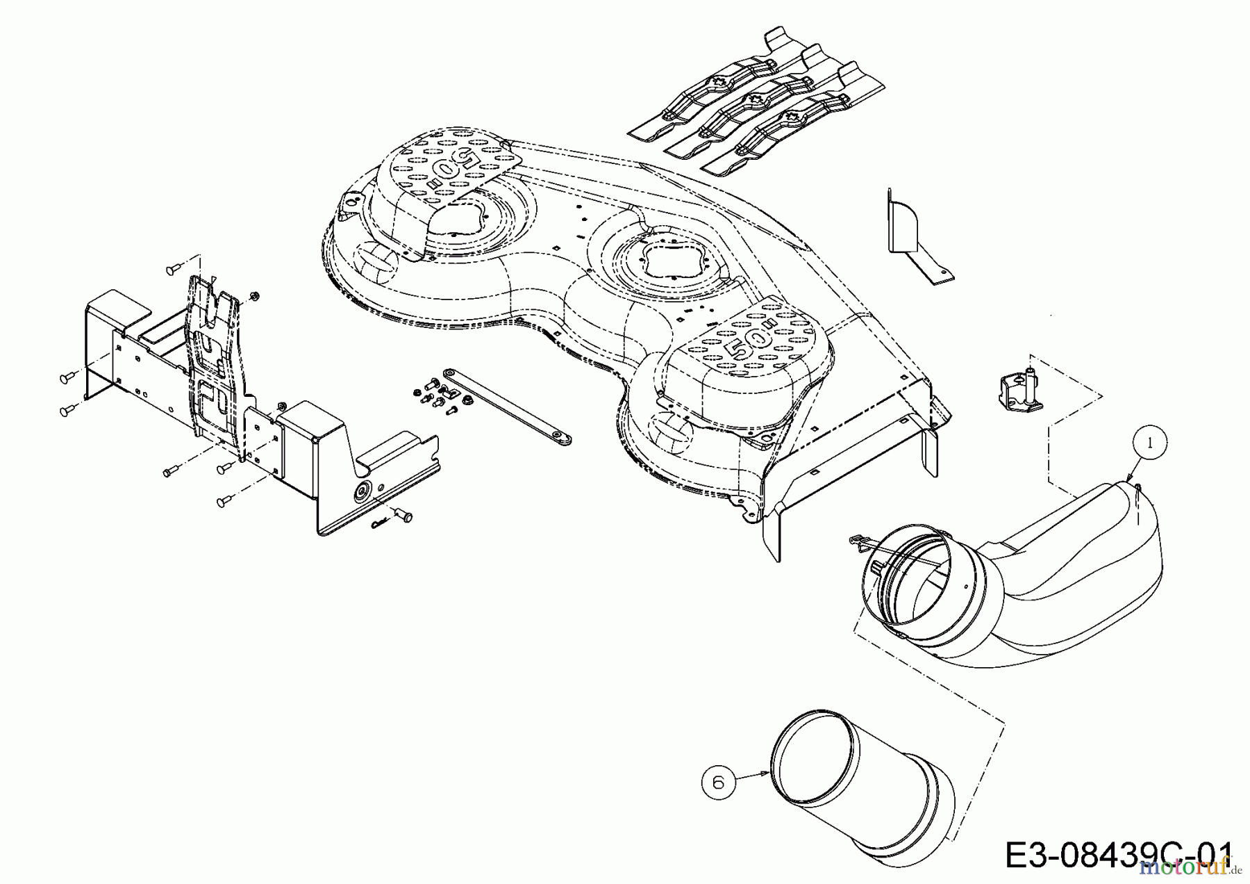  MTD Zubehör Zubehör Zero Turn Grasfangvorrichtung für RZTL 50 mit Mähwerk P (50