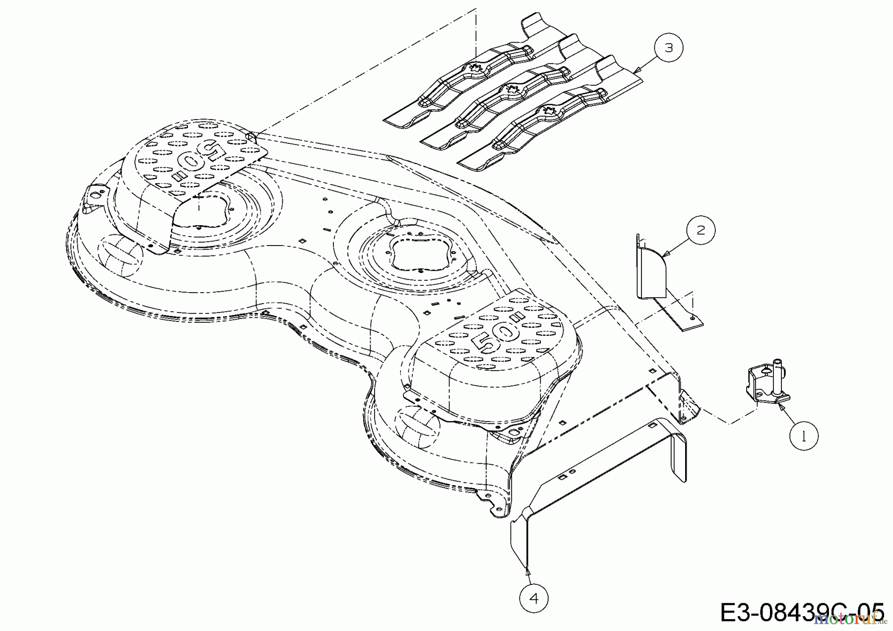  MTD Zubehör Zubehör Zero Turn Grasfangvorrichtung für RZT 50 mit Mähwerk P (50