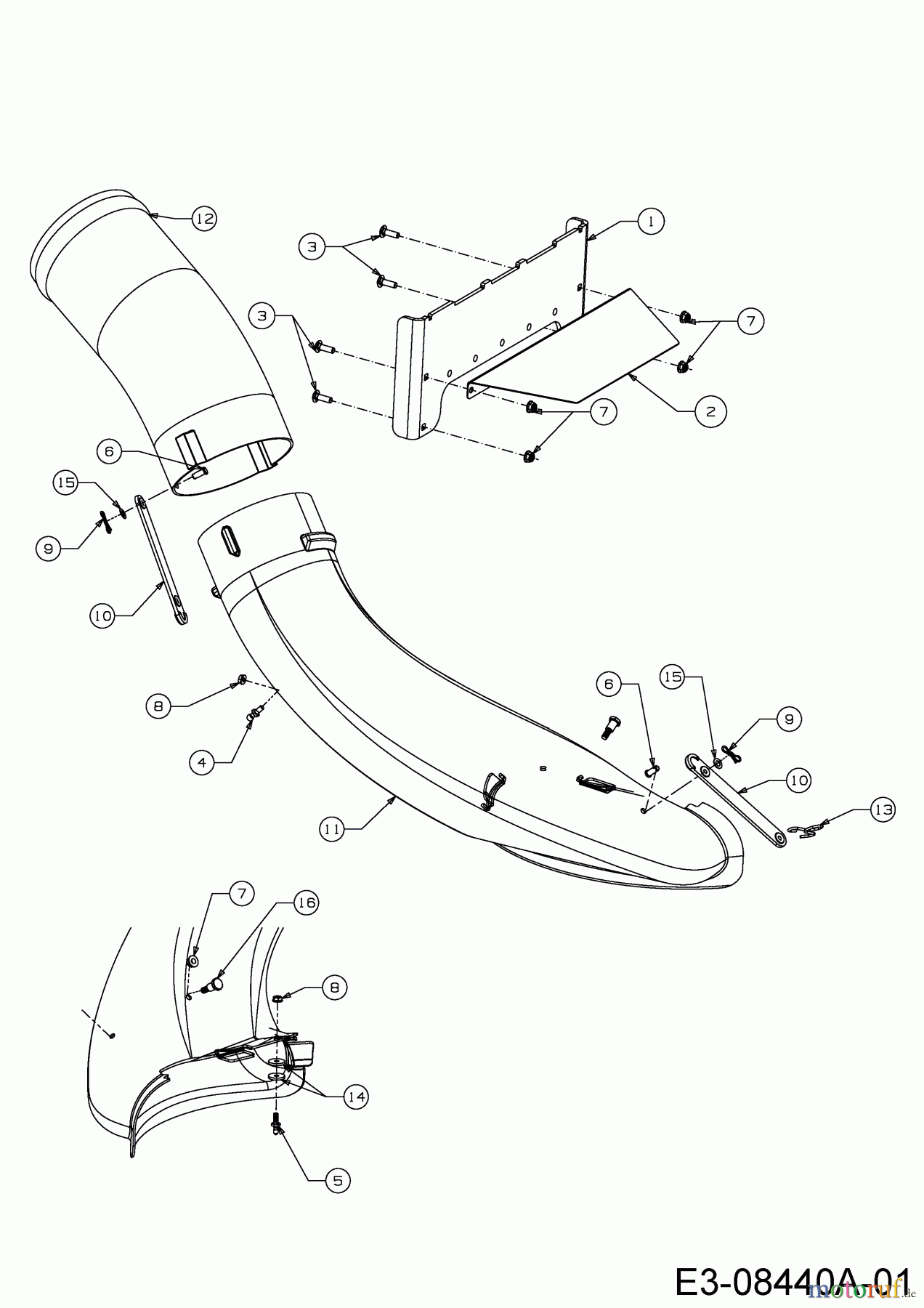  MTD Zubehör Zubehör Zero Turn Grasfangvorrichtung für Z-Force 46 S mit Mähwerk H (46