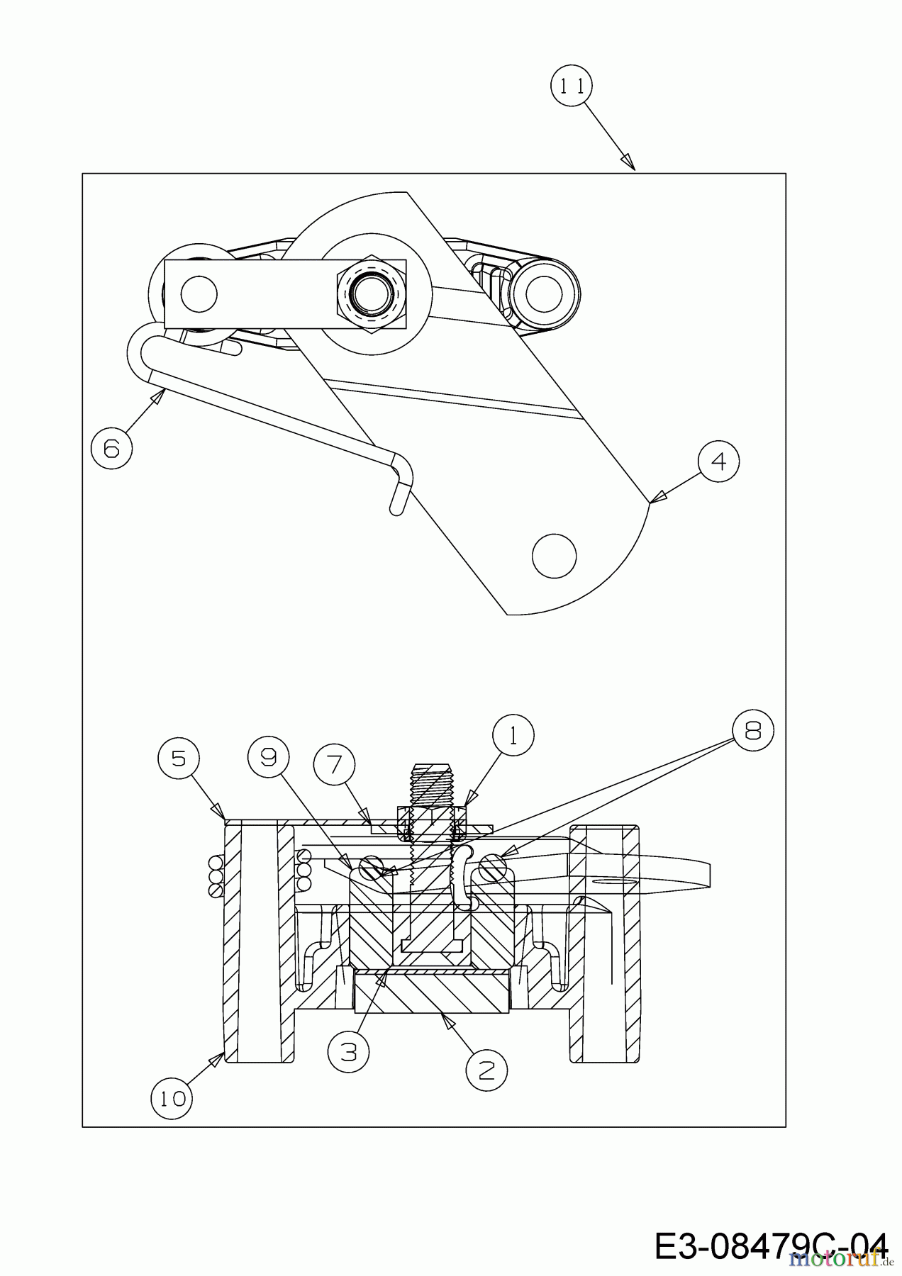  Troy-Bilt Rasentraktoren Pony 42 13AD77KS309  (2018) Bremse