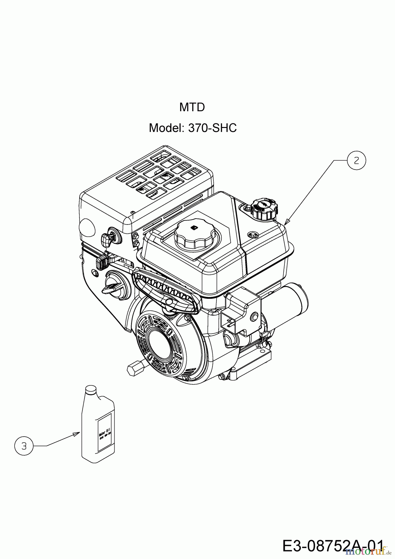  Cub Cadet Schneefräsen 524 SWE 31AW53LR603  (2016) Motor MTD