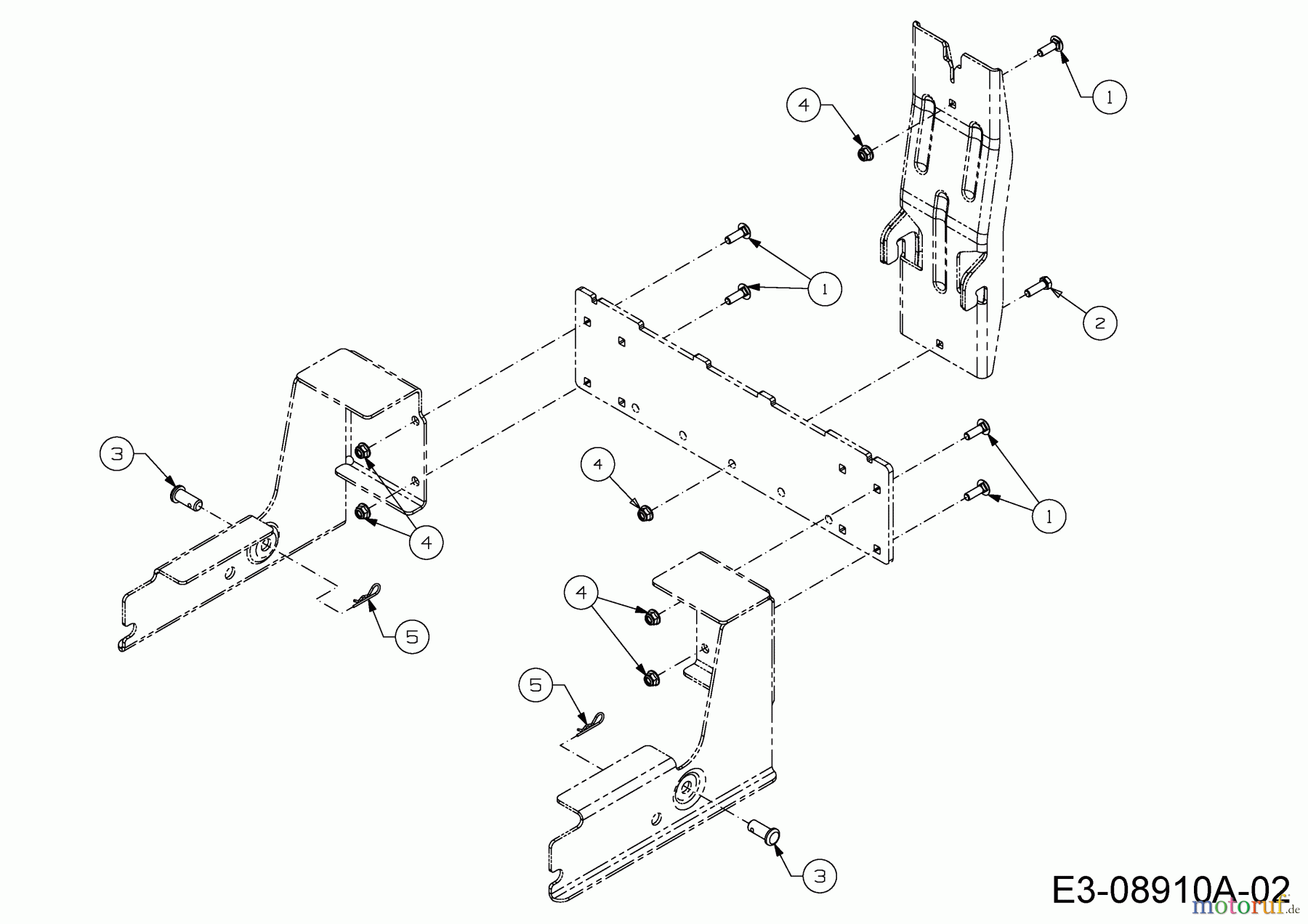  MTD Zubehör Zubehör Zero Turn Grasfangvorrichtung für RZT 54 mit Mähwerk W (54