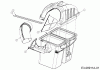 MTD Zubehör Grasfangvorrichtung für RZT 54 mit Mähwerk W (54"/137cm) 19A70034100 (2014) Ersatzteile Grasfangsackdeckel, Obere Röhre