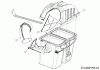 MTD Zubehör Grasfangvorrichtung für RZT 54 mit Mähwerk W (54"/137cm) 19A70034100 (2015) Ersatzteile Grasfangsackdeckel, Obere Röhre