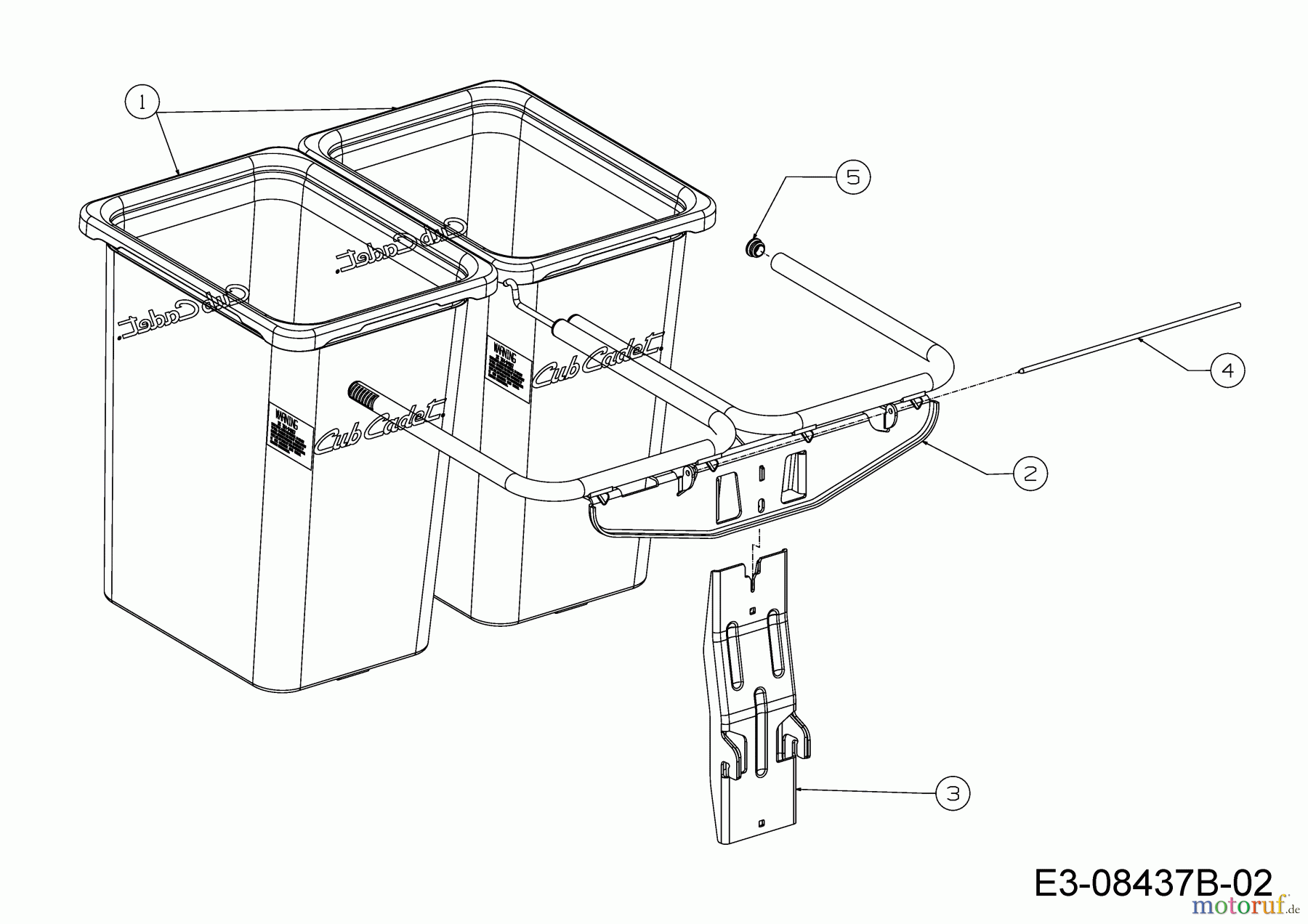  MTD Zubehör Zubehör Zero Turn Grasfangvorrichtung für RZT 50 mit Mähwerk Q (50