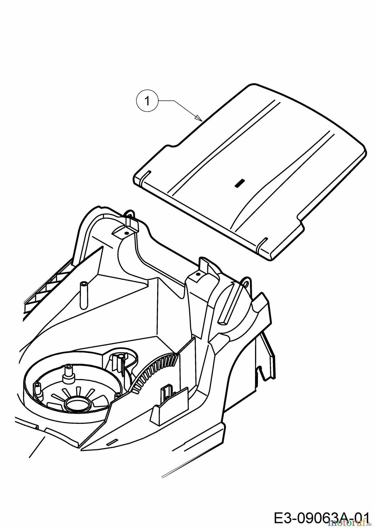  WOLF-Garten Expert Elektromäher Expert 34 E 18BWF1S-650  (2017) Heckklappe