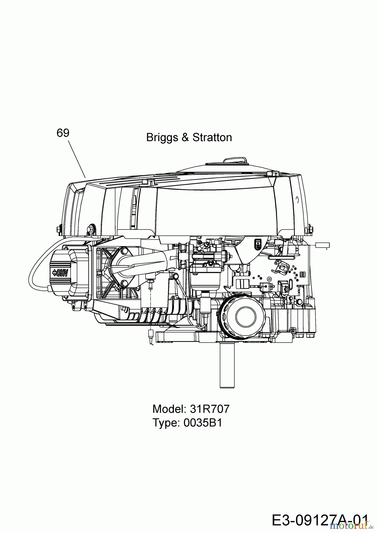  Blisar Rasentraktoren GG 175 13HN763G607  (2017) Motor Briggs & Stratton