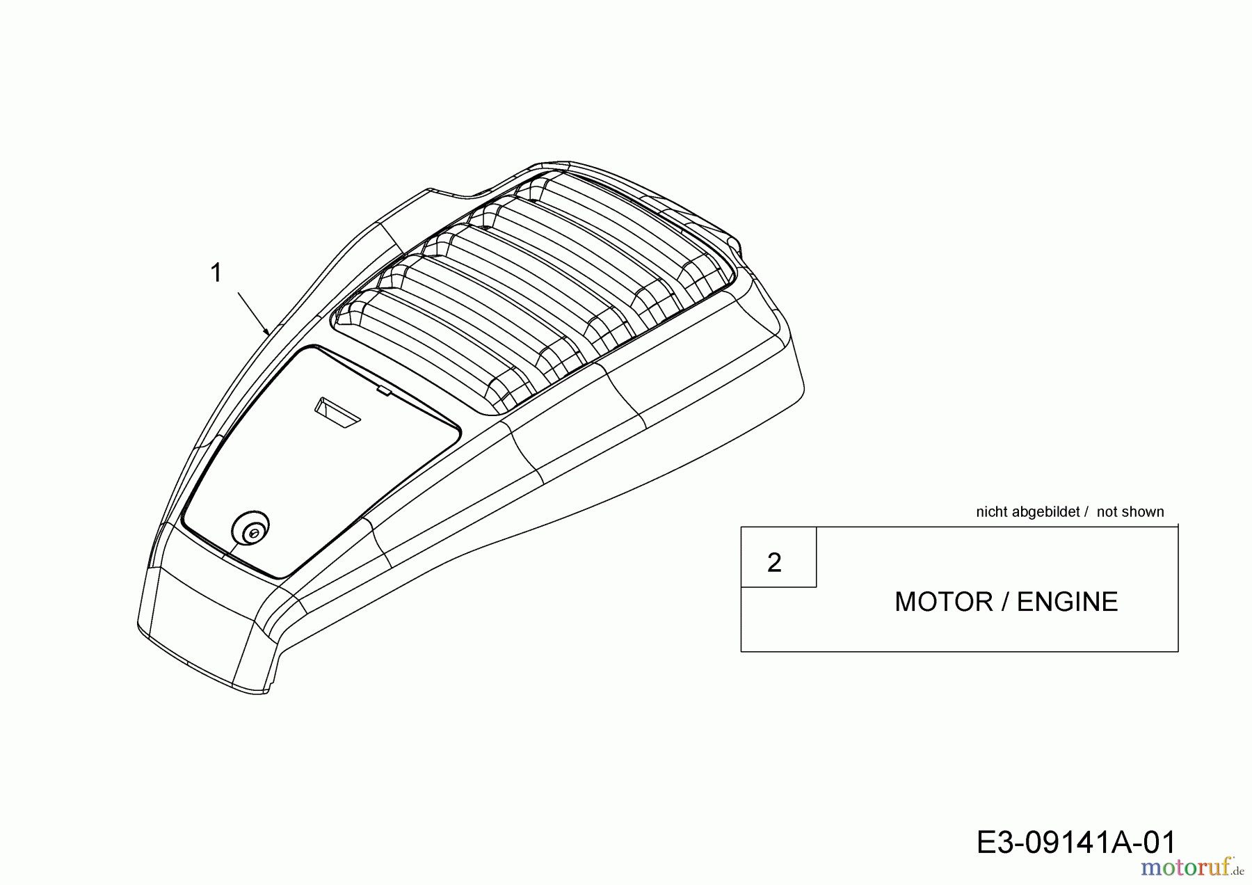  Cub Cadet Kantenschneider LE 100 25B-552J710  (2015) Motorhaube