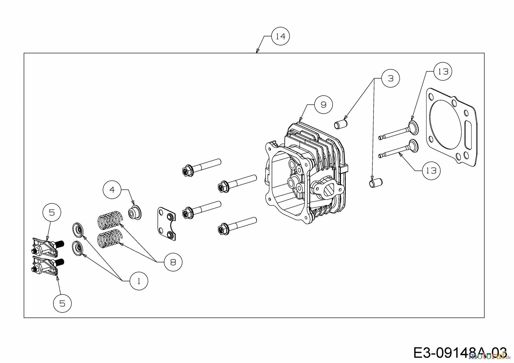  MTD-Motoren Vertikal 1P61BHB 752Z1P61BHB  (2016) Zylinderkopf