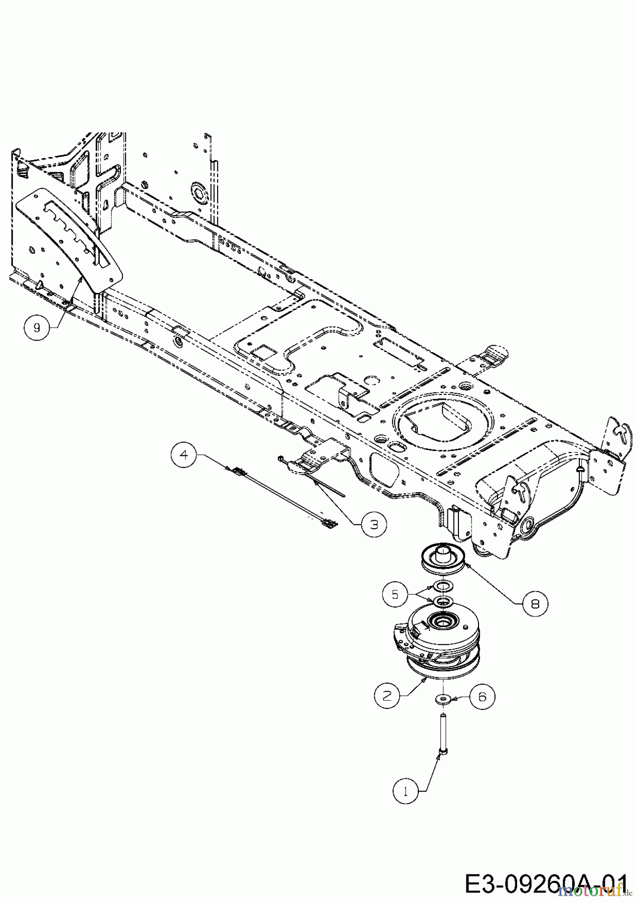  Troy-Bilt Gartentraktoren TB 2654 14AR94KK066  (2015) Elektromagnetkupplung