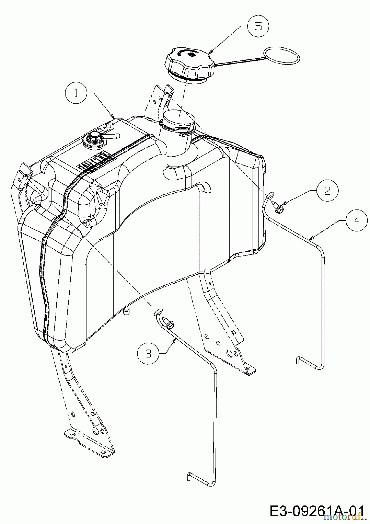  Troy-Bilt Gartentraktoren TB 2654 14AR94KK066  (2015) Tank