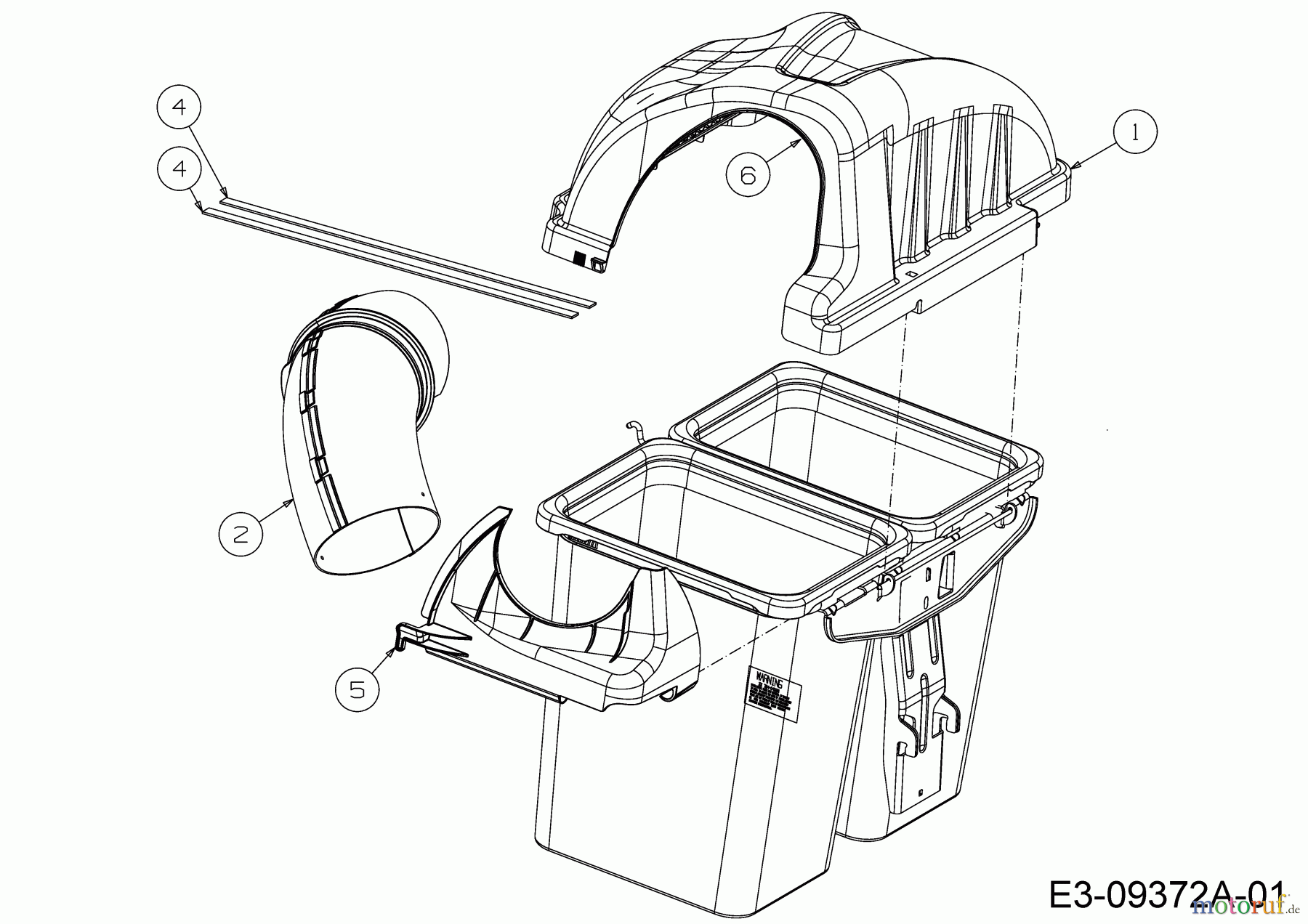  MTD Zubehör Zubehör Zero Turn Grasfangvorrichtung für RZT 50 mit Mähwerk Q (50