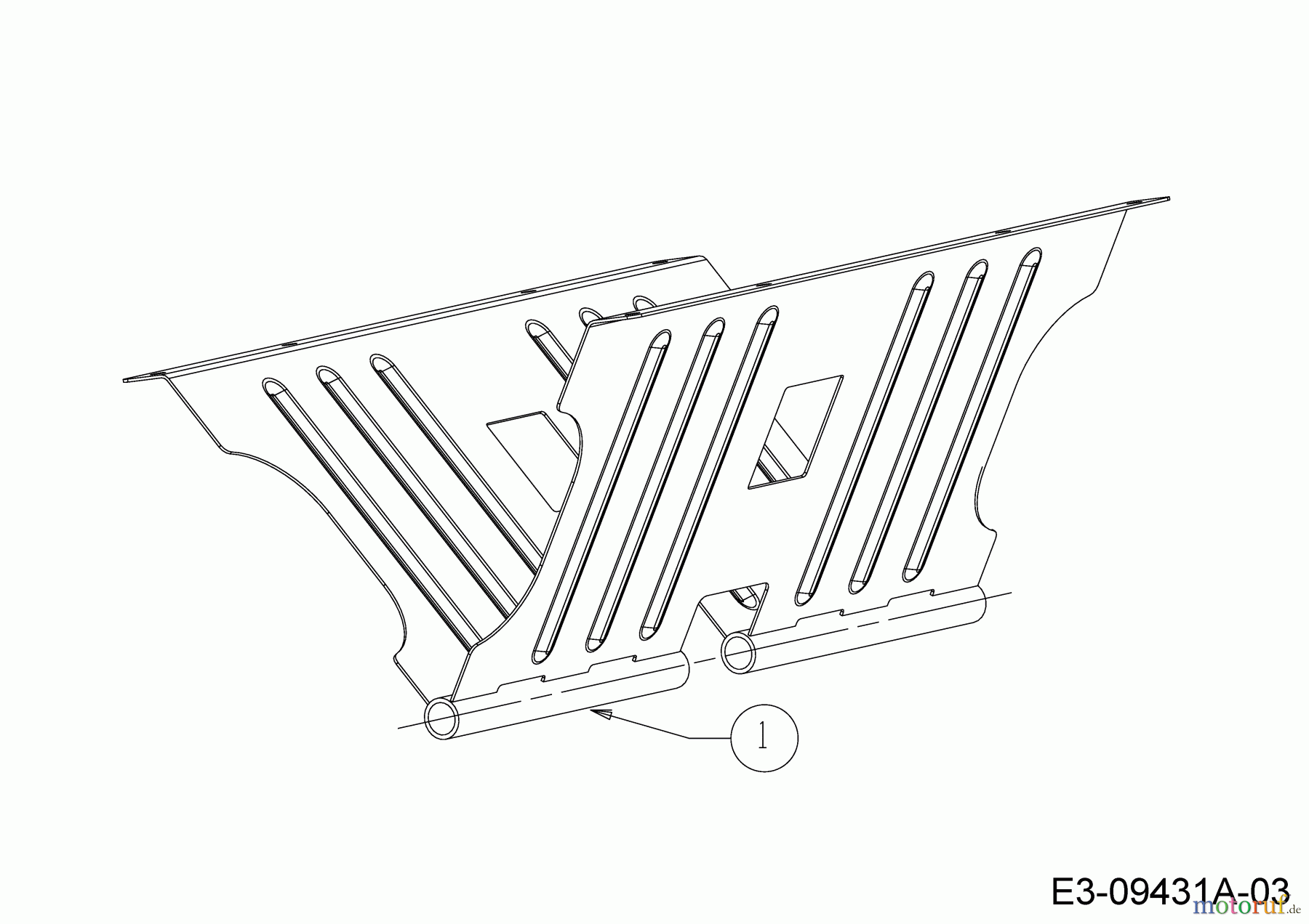  MTD Zubehör Zubehör Garten- und Rasentraktoren Anhänger Hauler 19A40026100  (2017) Achshalter