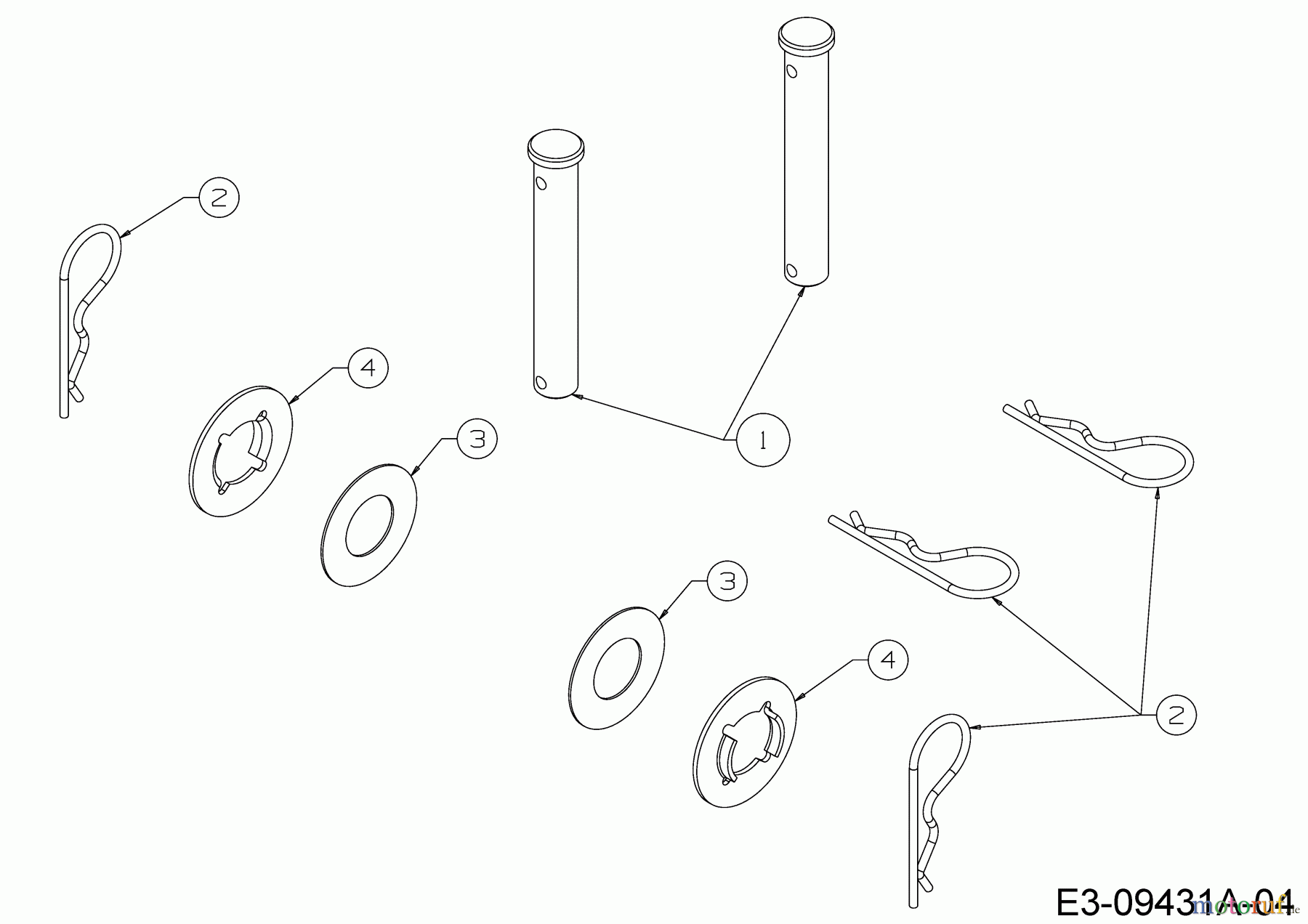  MTD Zubehör Zubehör Garten- und Rasentraktoren Anhänger Hauler 19A40026100  (2017) Befestigungsteile Anhänger, Befestigungsteile Räder