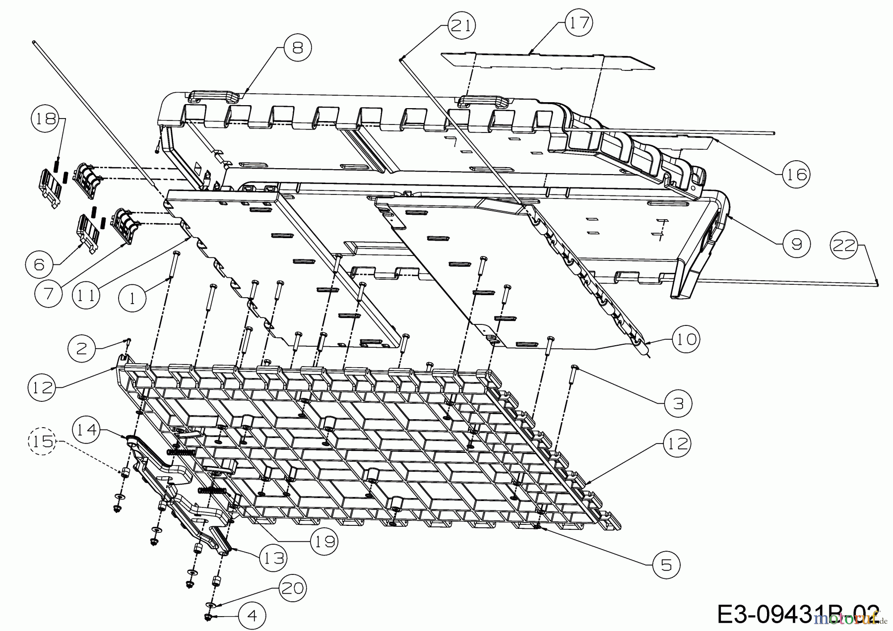  MTD Zubehör Zubehör handgeführte Geräte Gartenwagen / Schubkarren Hauler 19A40026100  (2017) Ladefläche