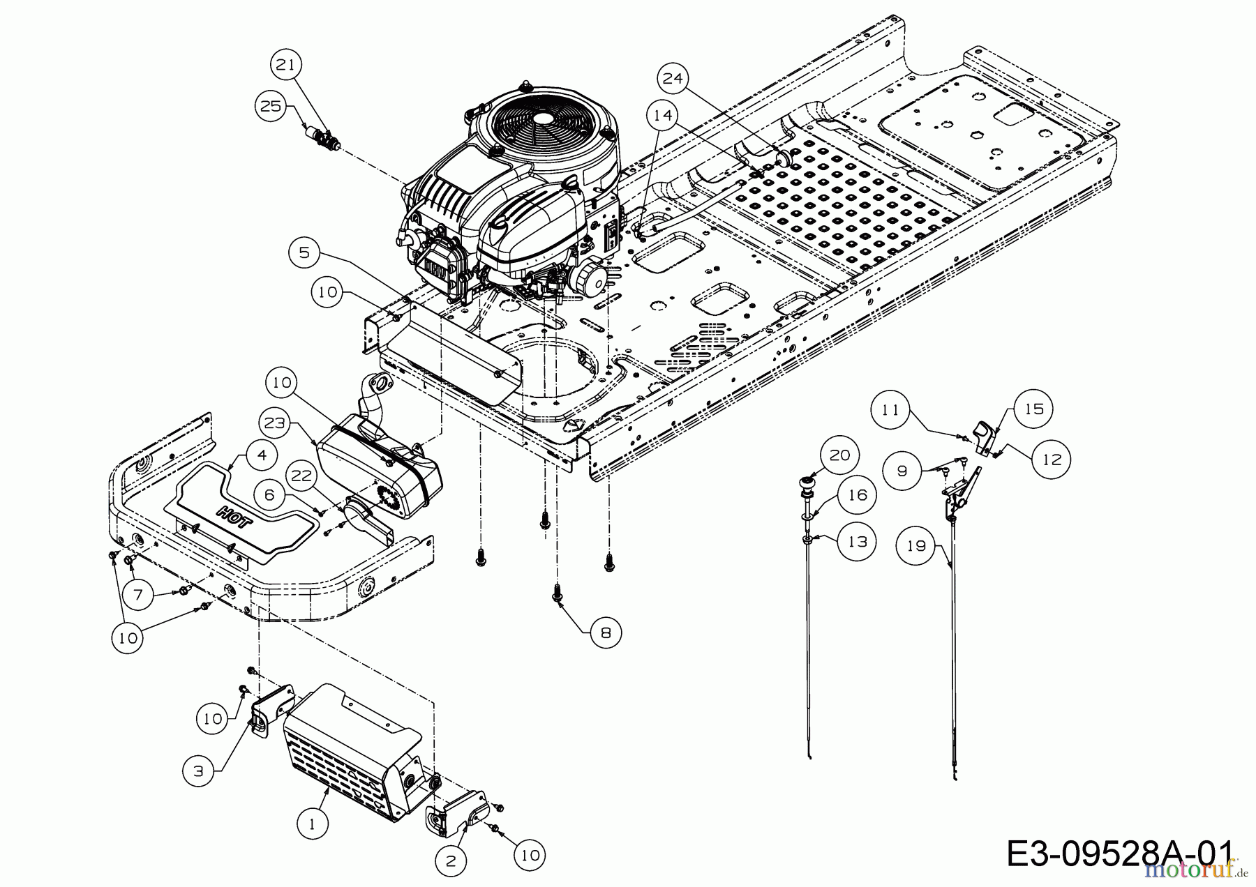  Cub Cadet Zero Turn RZT L 42 17BMCACS603  (2016) Choke- und Gaszug, Motorzubehör