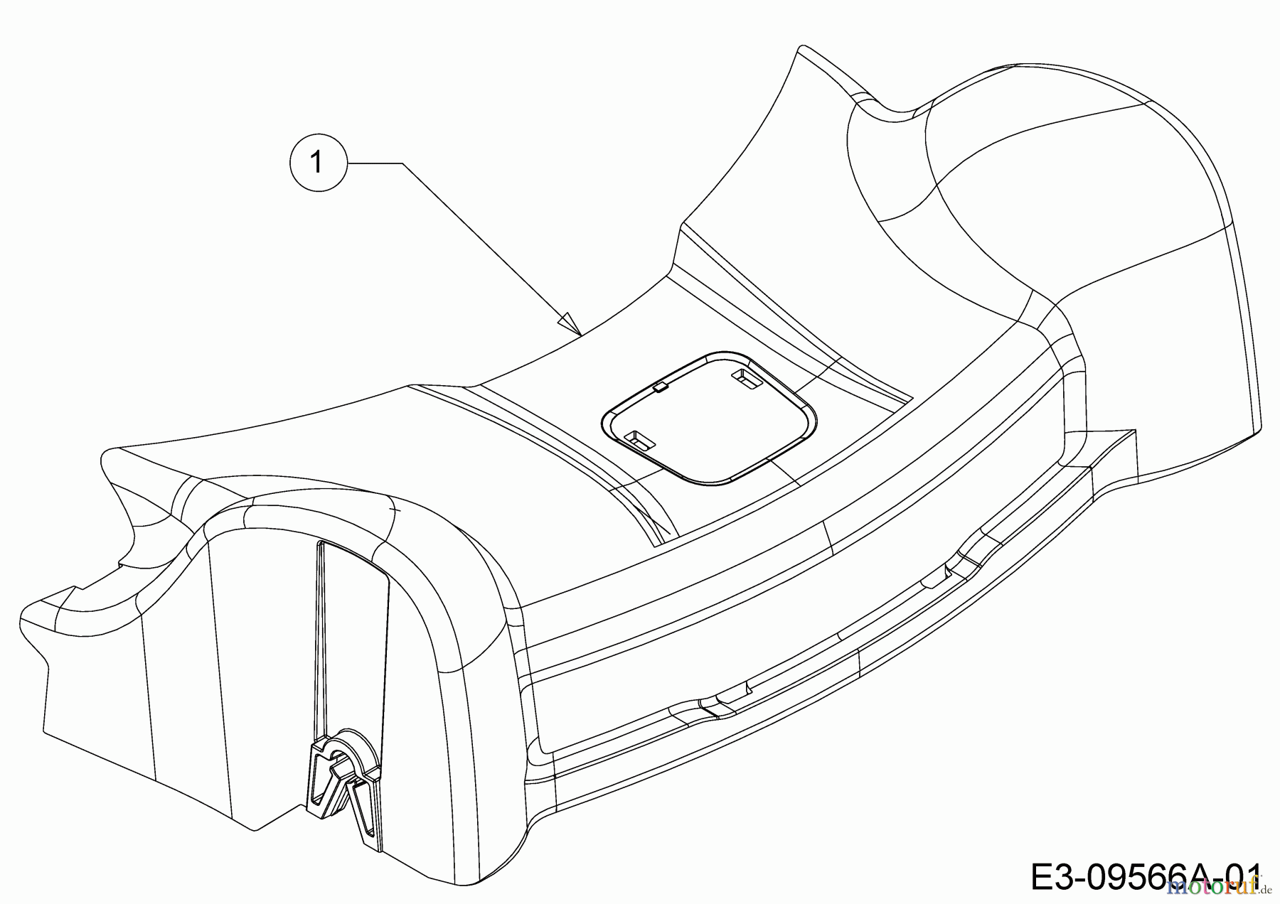  Wolf-Garten Motormäher mit Antrieb ST 5300 AHW 12B-PRJ6650  (2017) Abdeckung Vorderachse