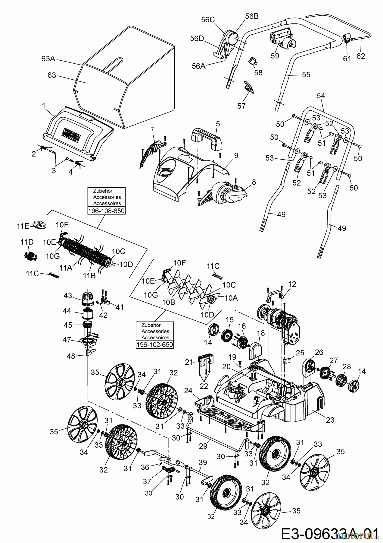  Wolf-Garten Elektrovertikutierer VA 346 E 16AFEHOAC50  (2016) Grundgerät