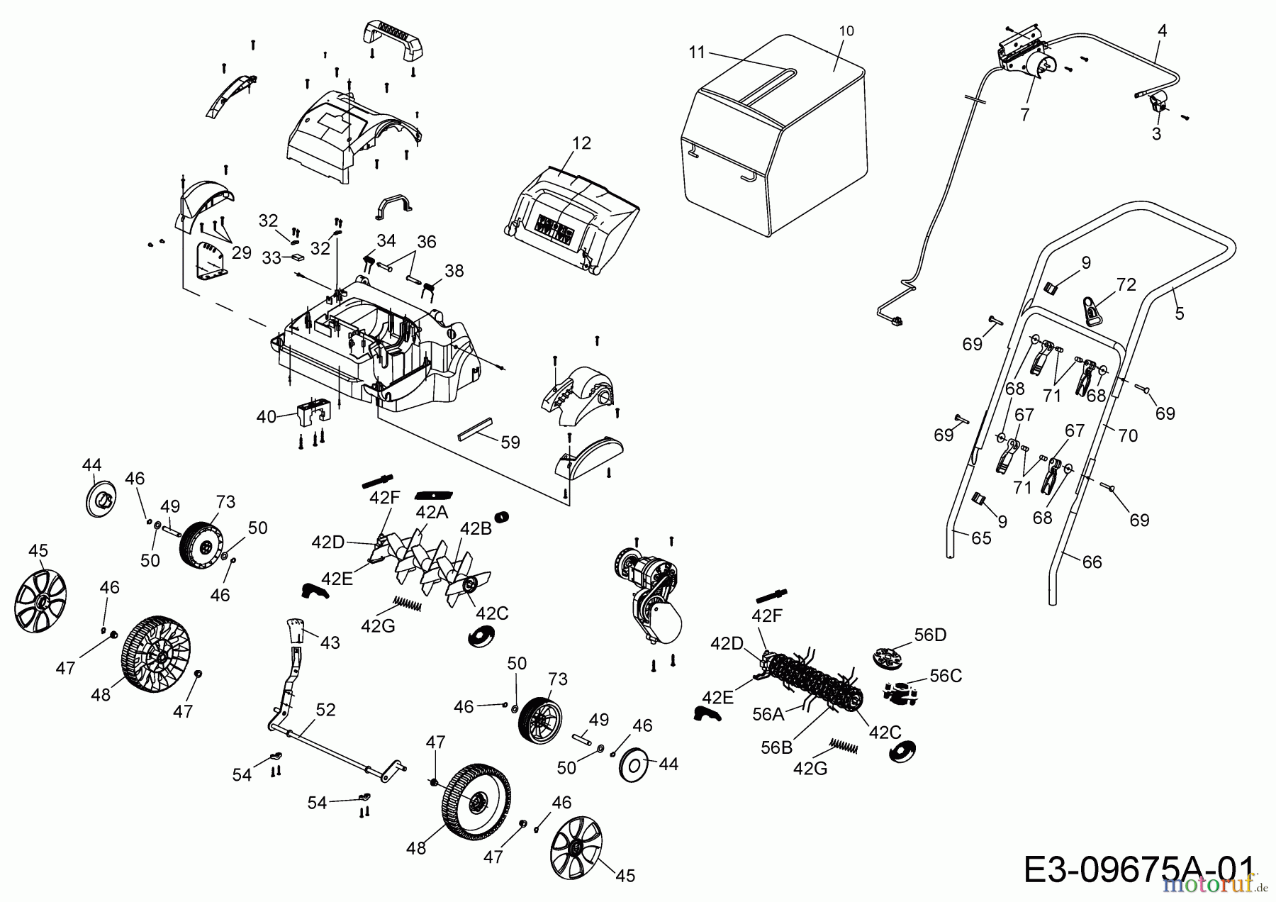  Wolf-Garten Elektrovertikutierer VA 303 E 16BFDFLAC50  (2018) Grundgerät