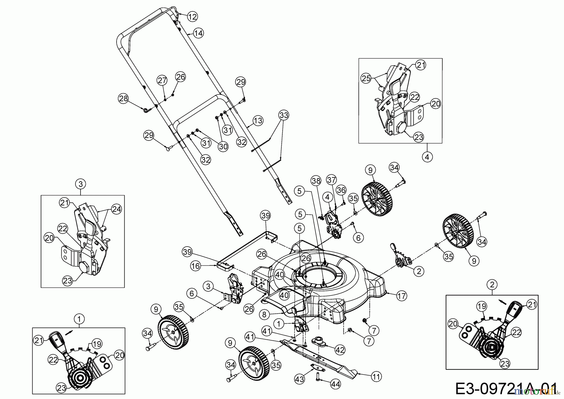 MTD Motormäher 51 BC-5 11A-075P600  (2016) Grundgerät