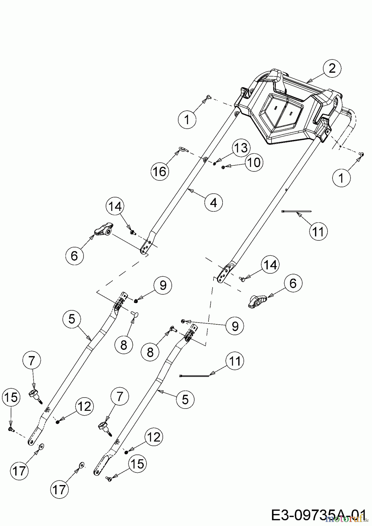  Gutbrod Motormäher mit Antrieb HB 46 AB 12ABTV5E690  (2016) Holm