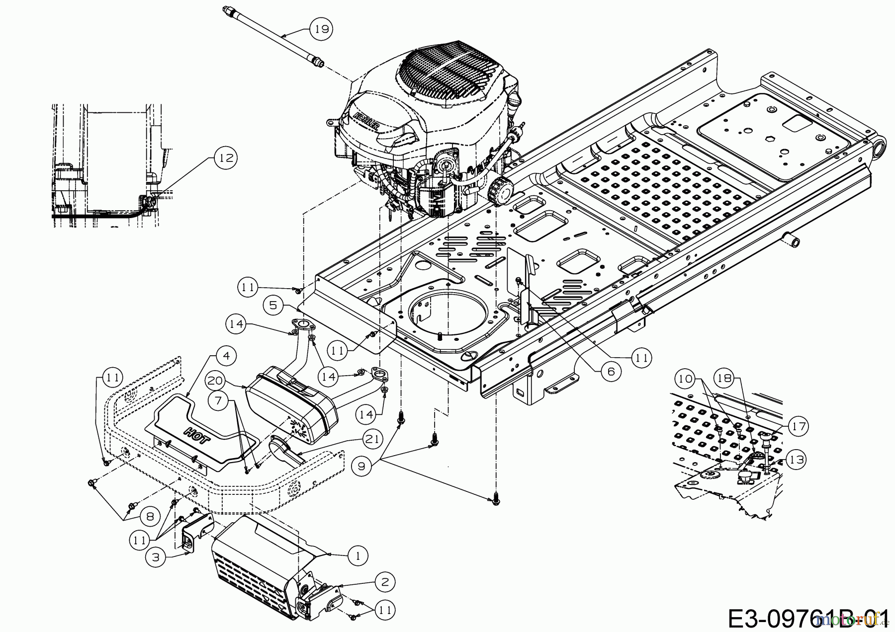  Cub Cadet Zero Turn Z-Force S 60 17BSDGHD010  (2018) Choke- und Gaszug, Motorzubehör