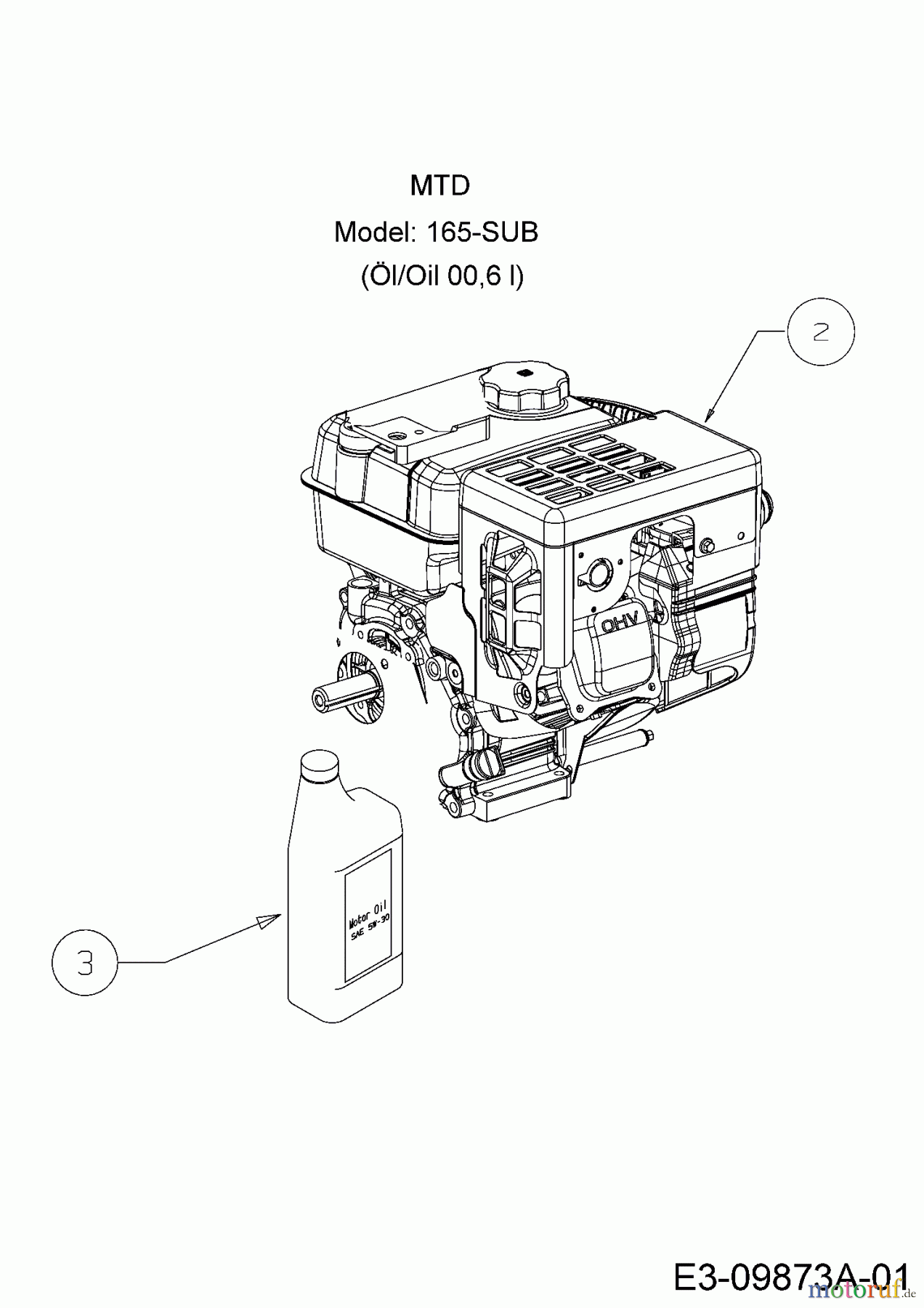  MTD Schneefräsen M 56 31A-32AD700R  (2011) Motor MTD