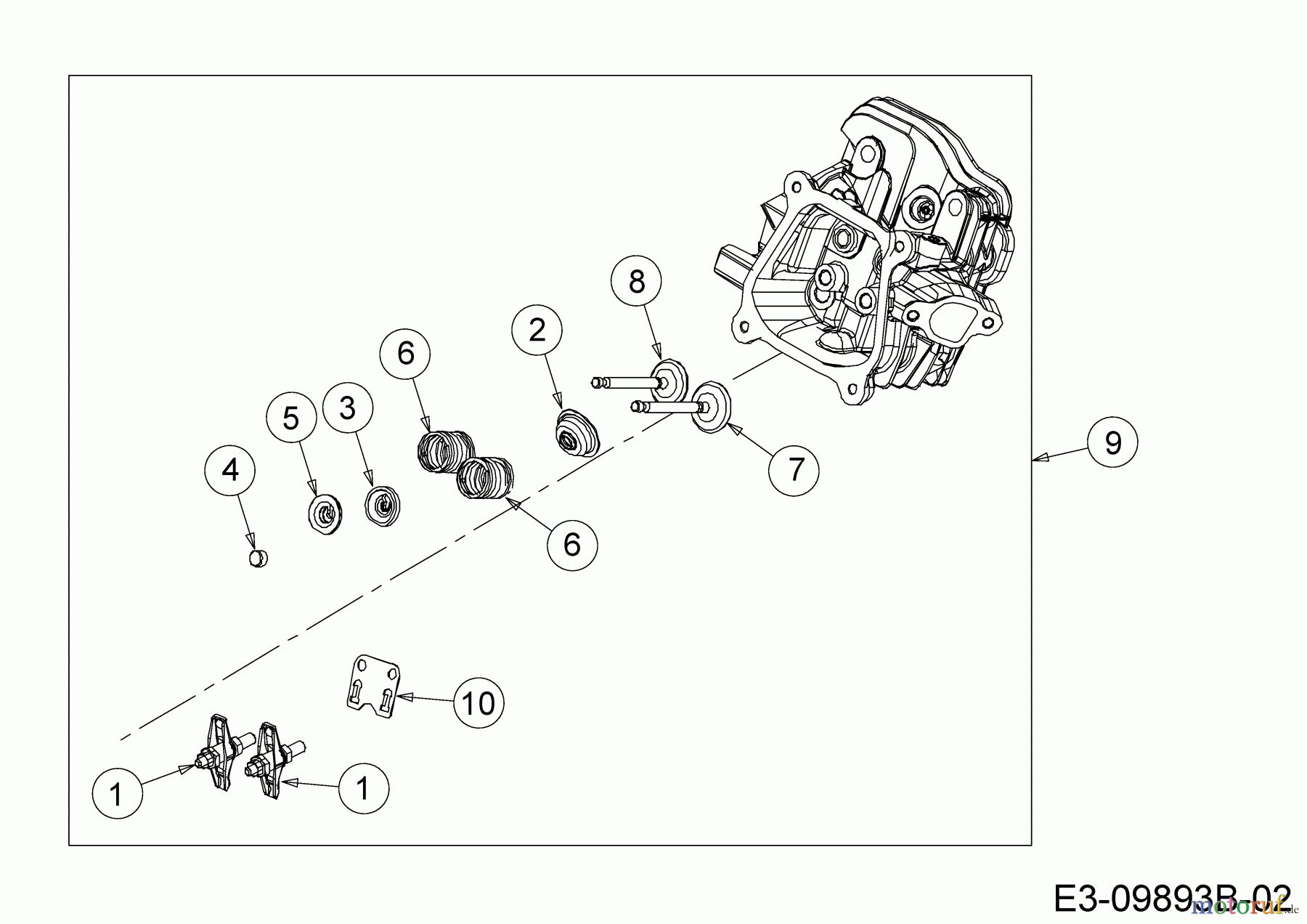  MTD-Motoren Horizontal 670-WHA 752Z670-WHA  (2018) Zylinderkopf