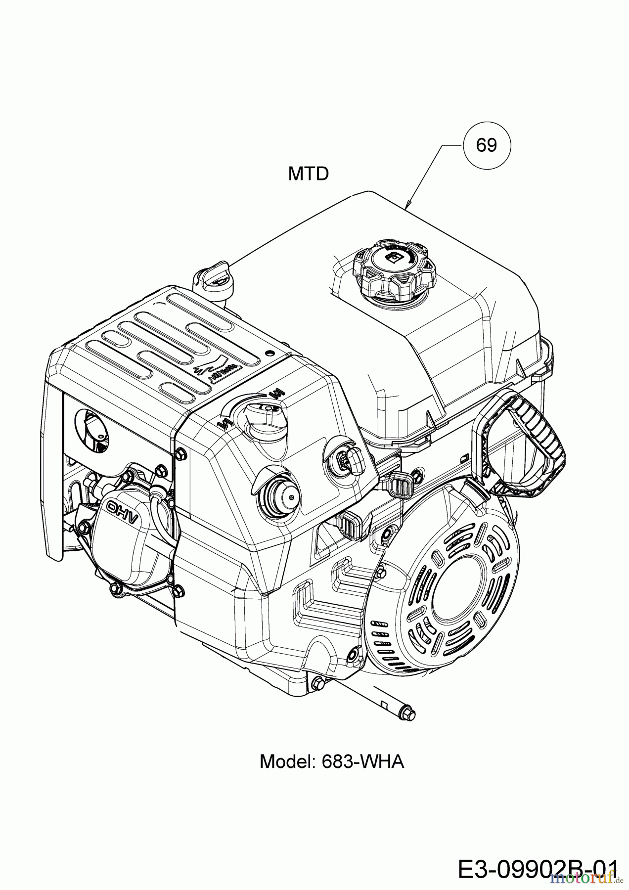  Cub Cadet Schneefräsen 528 HD SWE 31AY5DKY603  (2019) Motor MTD