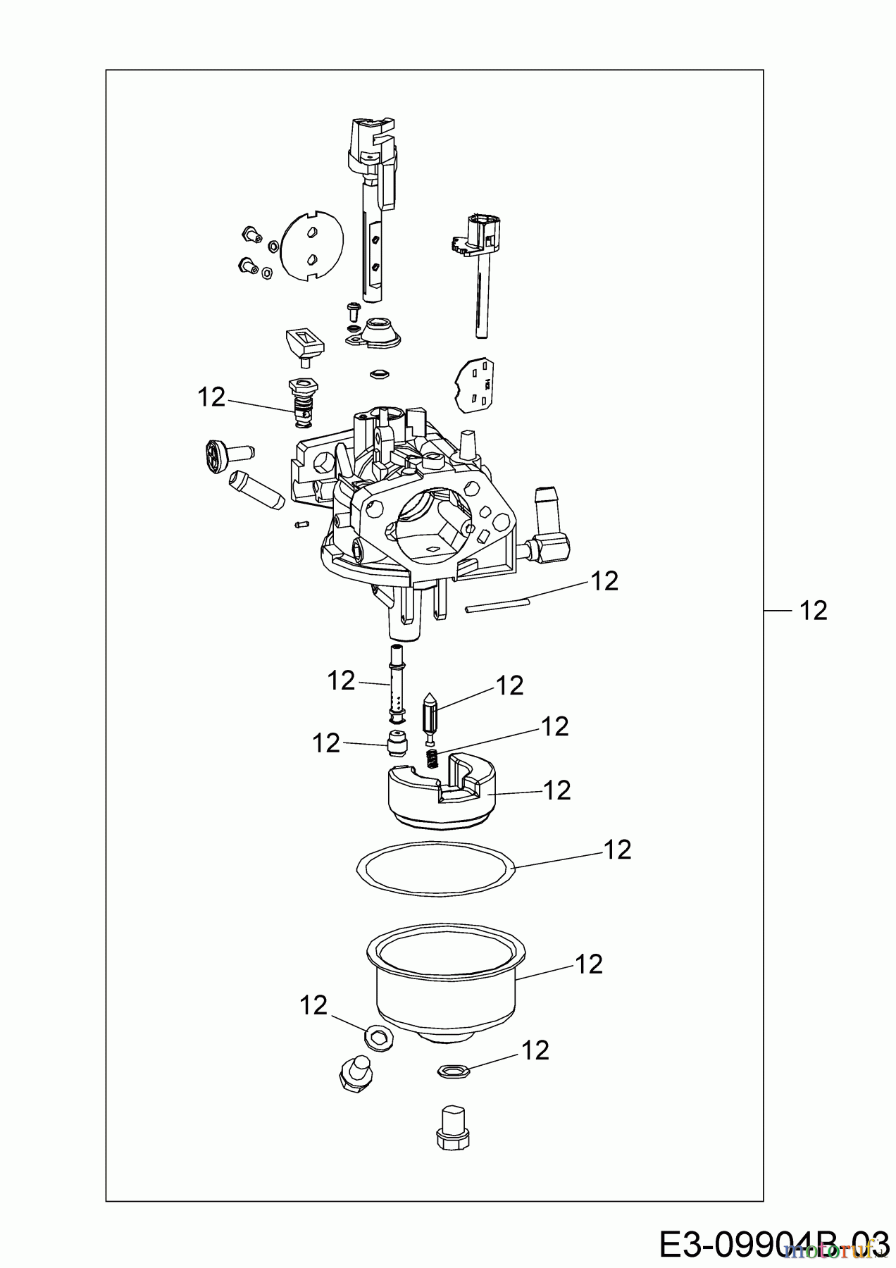  MTD-Motoren Horizontal 683-WHA 752Z683-WHA  (2018) Reparatursatz Vergaser