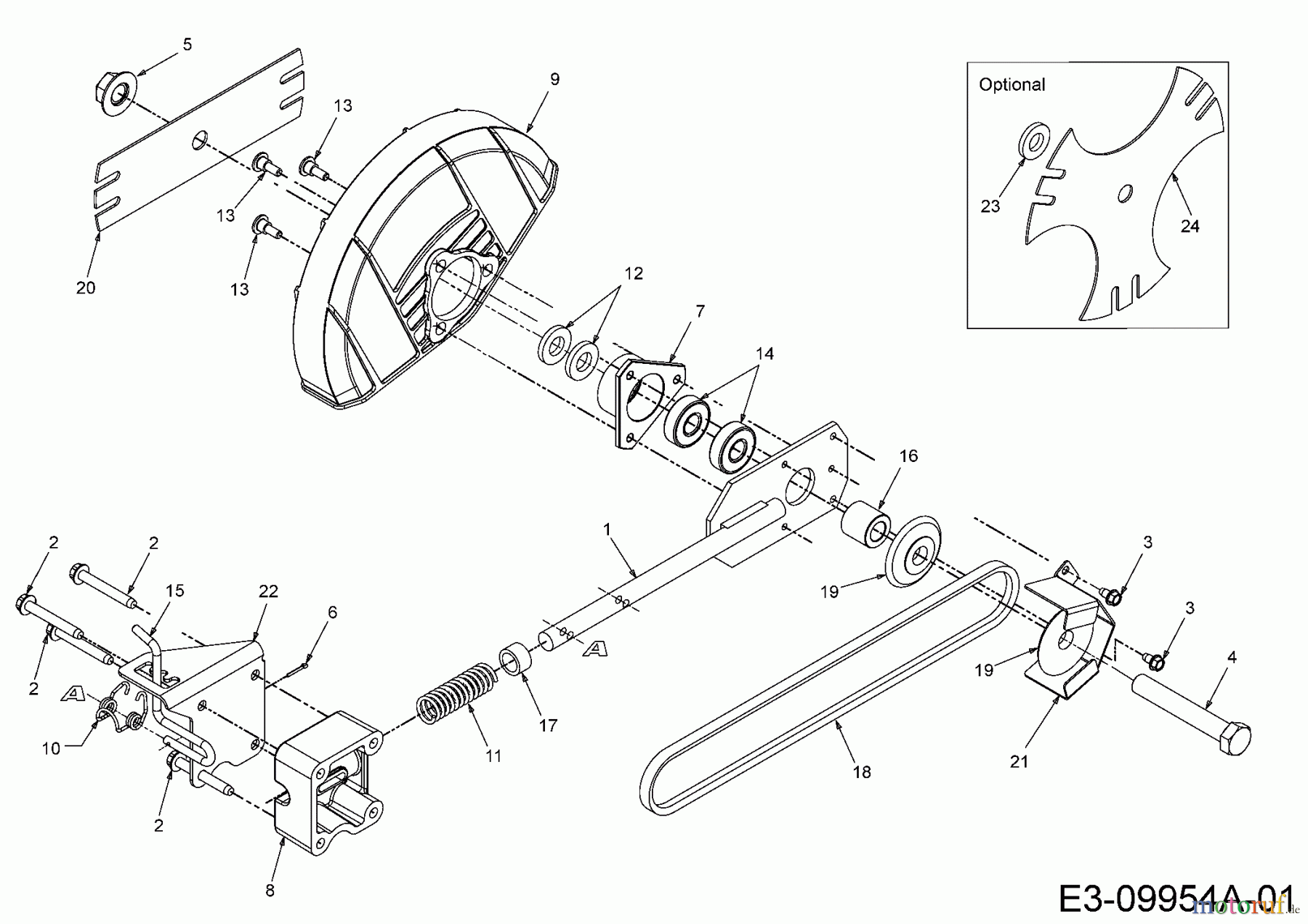  MTD Kantenschneider 550 G 25A-550G678  (2016) Messerantrieb