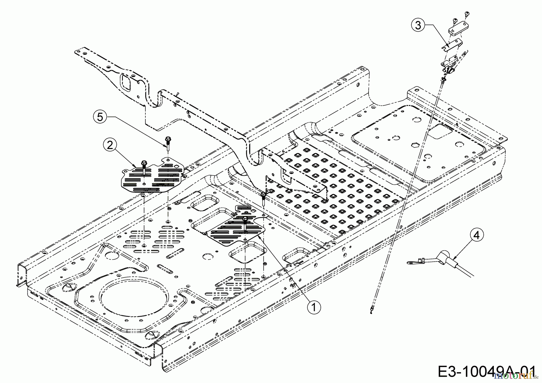  Cub Cadet Zero Turn Z 1 Pro Series 54 53AWEFJA603  (2017) Abdeckungen Rahmen