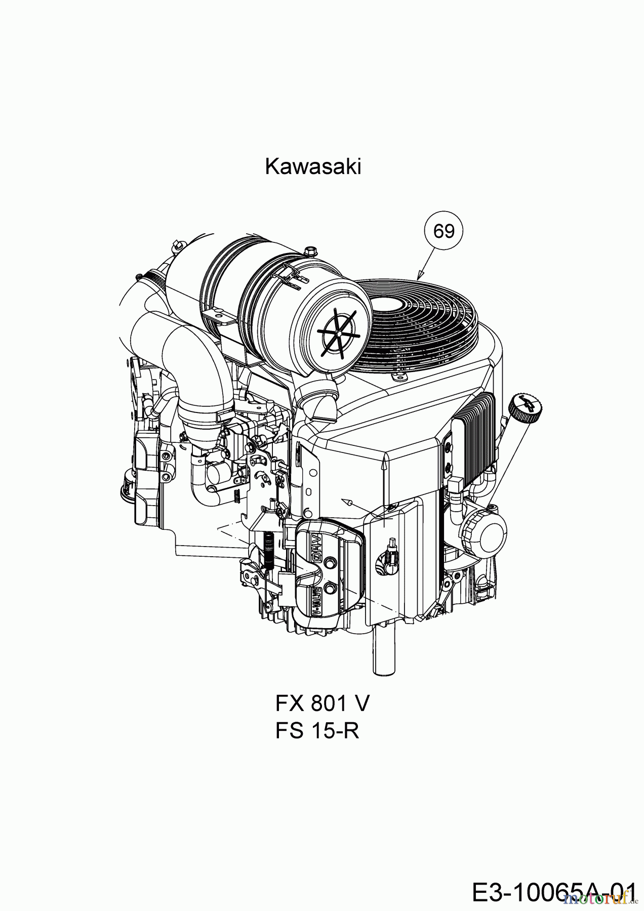  Cub Cadet Zero Turn Z5 152 53AIHJUV603  (2018) Motor Kawasaki