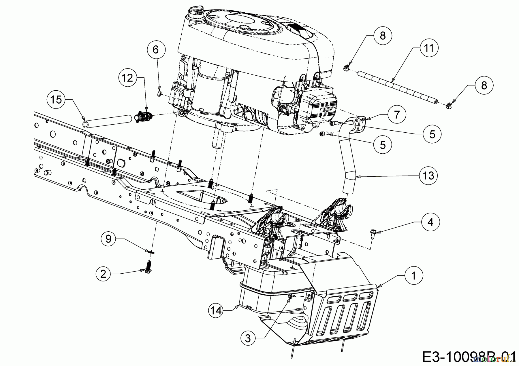  WOLF-Garten Expert Rasentraktoren 95.165 H 13CDA1VB650  (2018) Motorzubehör