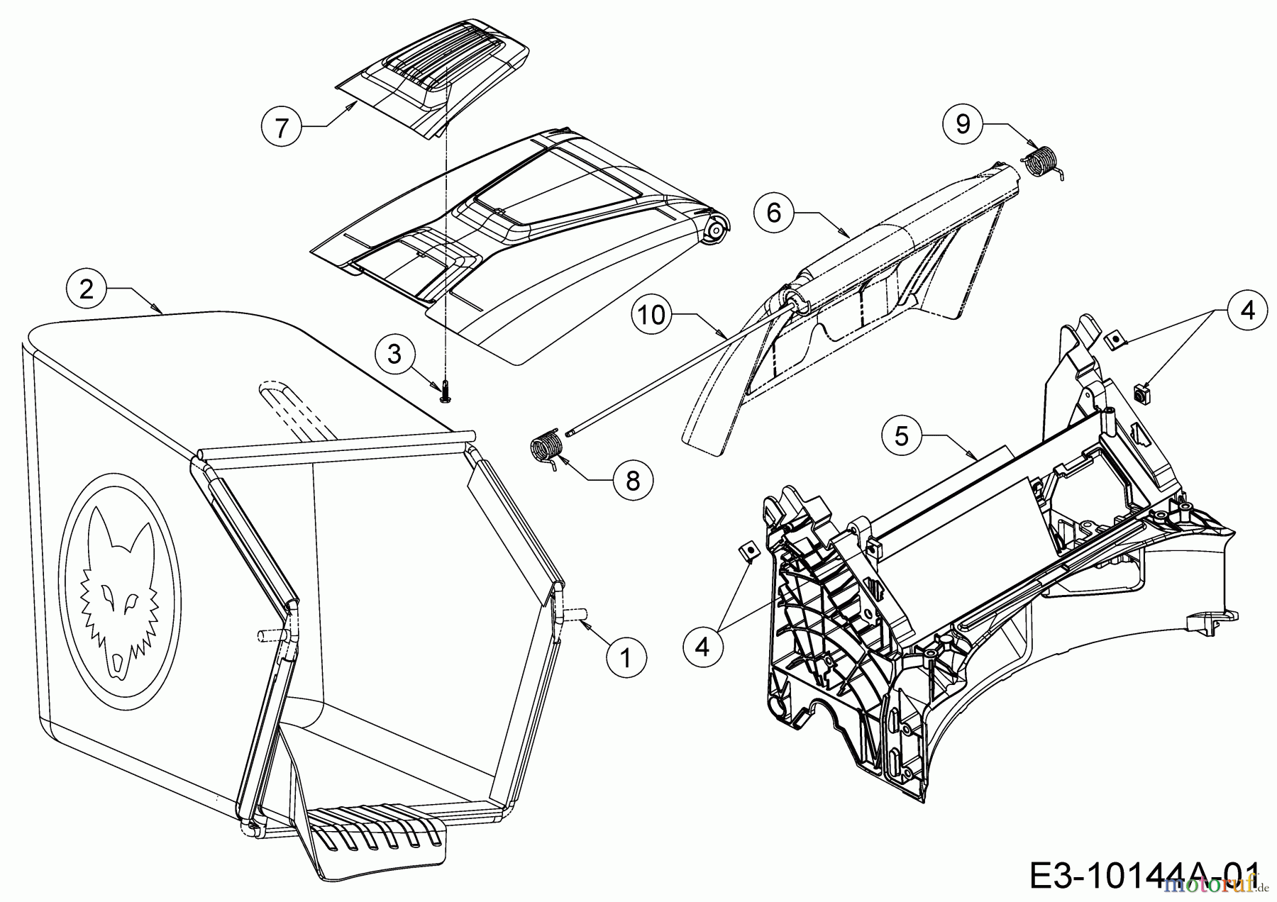  WOLF-Garten Expert Motormäher mit Antrieb Expert 530 A 12C-PUKC650  (2017) Grasfangsack, Heckklappe, Leitstück hinten