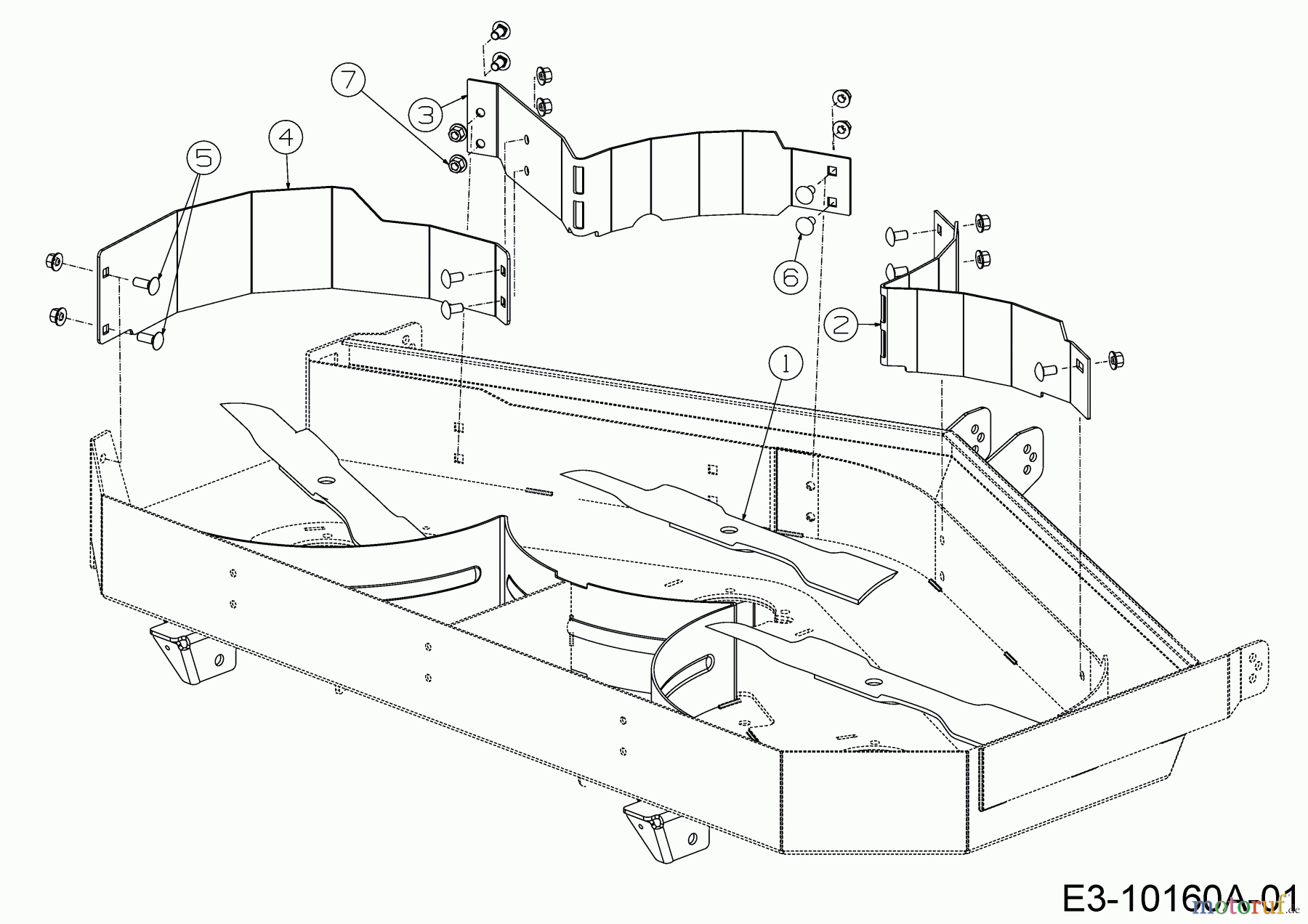  Cub Cadet Zero Turn Z1 137 53AWEFJA603  (2017) Mulch Kit