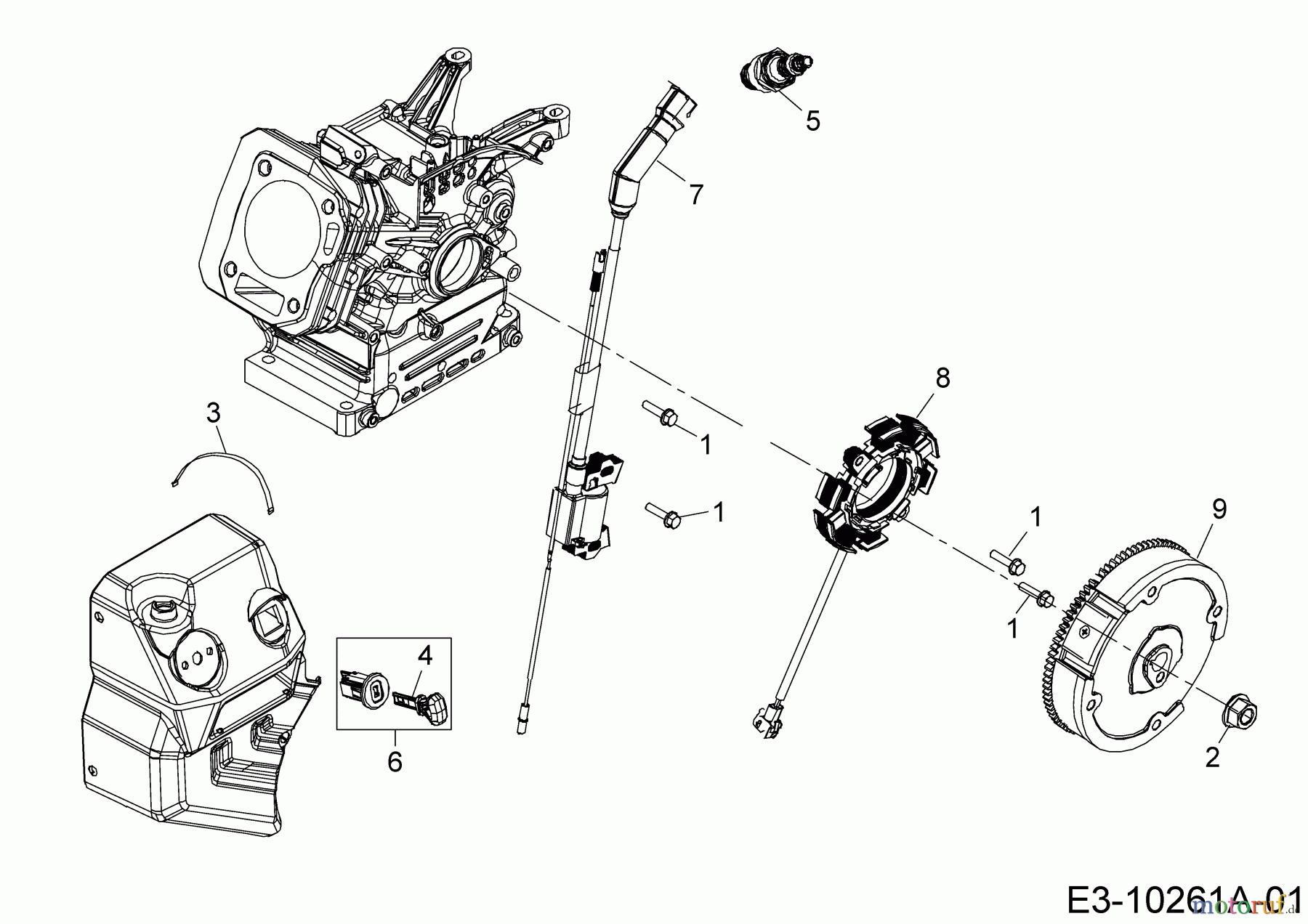  MTD-Motoren Horizontal 670-WHA 752Z670-WHA  (2018) Zündung