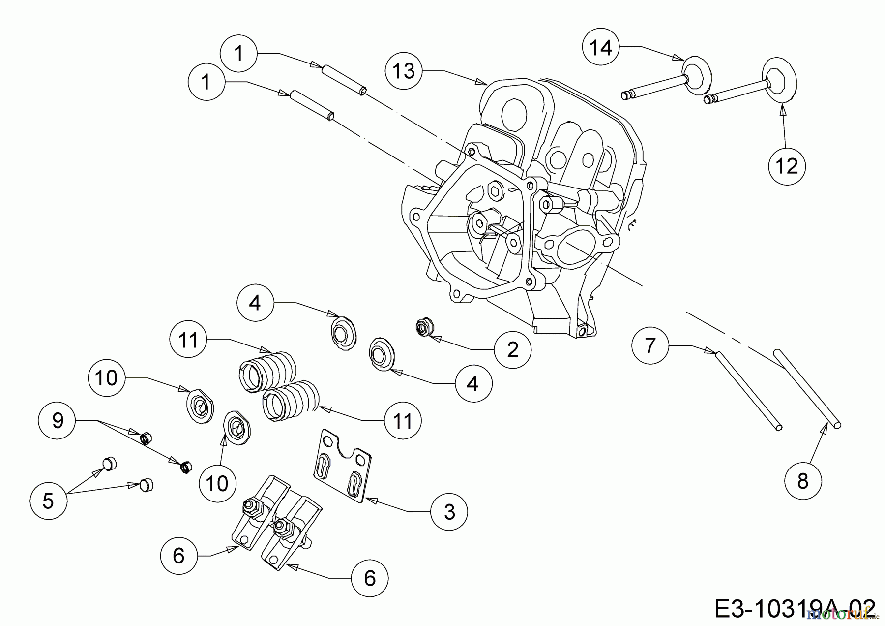  MTD-Motoren Horizontal 690-WHA 752Z690-WHA  (2018) Zylinderkopf