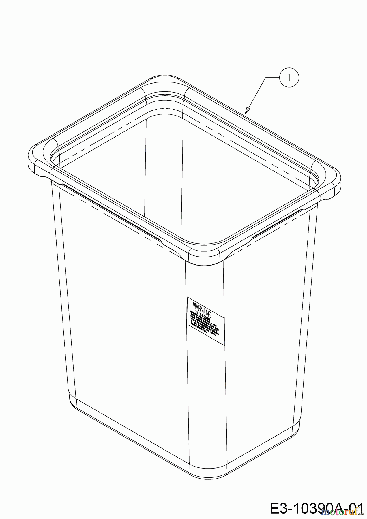  MTD Zubehör Zubehör Garten- und Rasentraktoren Grasfangvorrichtung für A Serie (NX-15) mit Mähwerk T (46