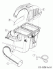 MTD Zubehör Grasfangvorrichtung für A Serie (NX-15) mit Mähwerk F (38"/96cm) OEM-190-180A (2018) Ersatzteile Grasfangsackdeckel, Obere Röhre