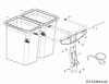 MTD Zubehör Grasfangvorrichtung für A Serie (NX-15) mit Mähwerk F (38"/96cm) OEMR190-180A (2017) Ersatzteile Grasfangsack