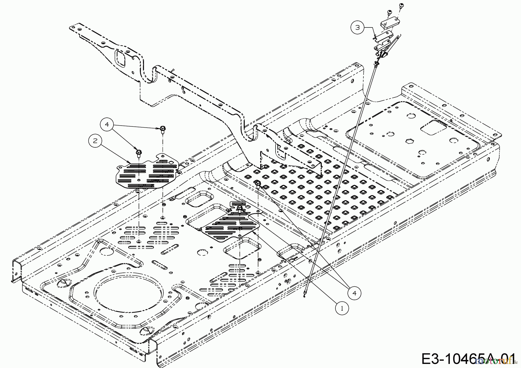  Cub Cadet Zero Turn Z1 122 53RWEHRF603  (2018) Abdeckungen Rahmen