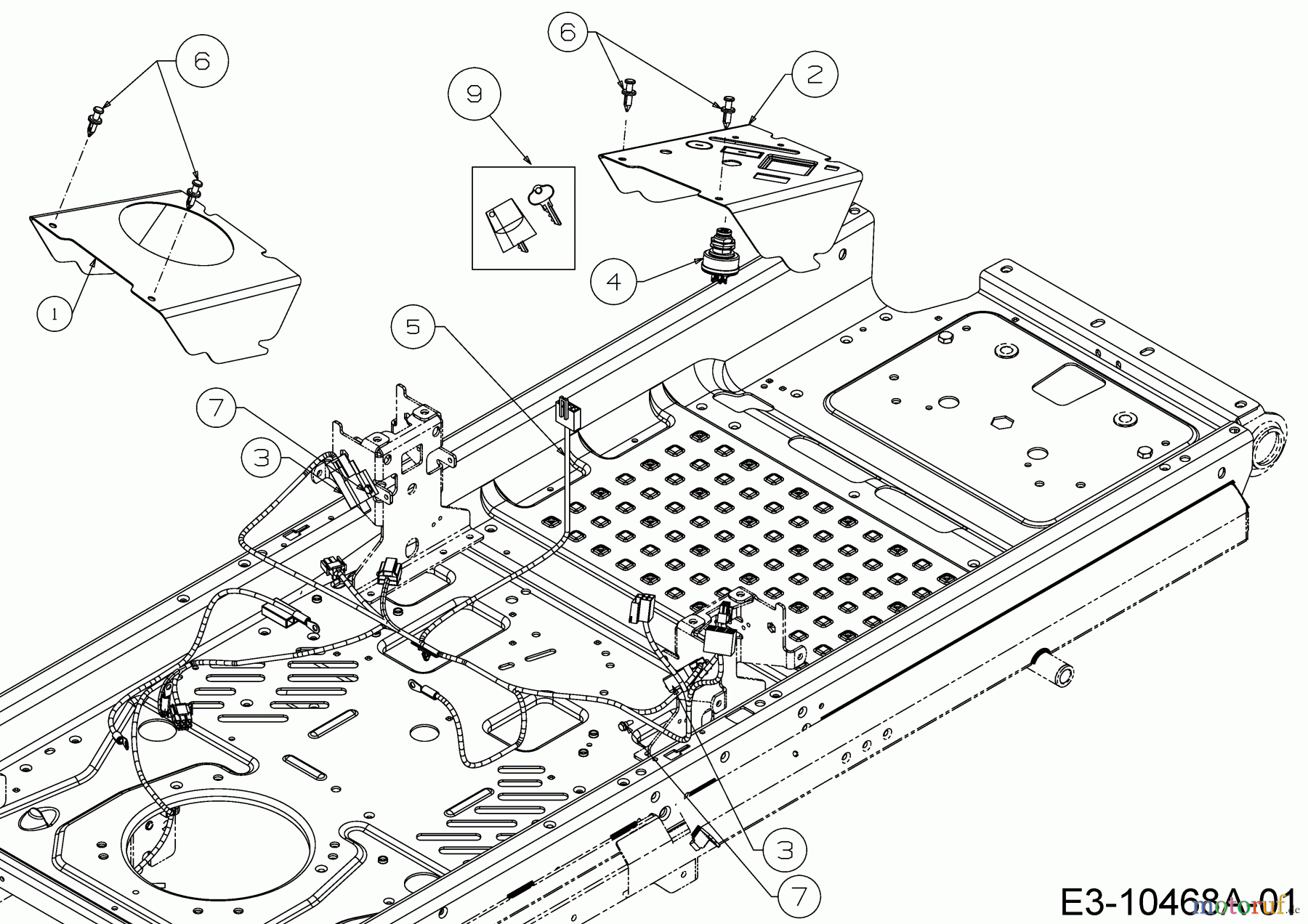  Cub Cadet Zero Turn Z1 122 53AWEHRF603  (2018) Elektroteile