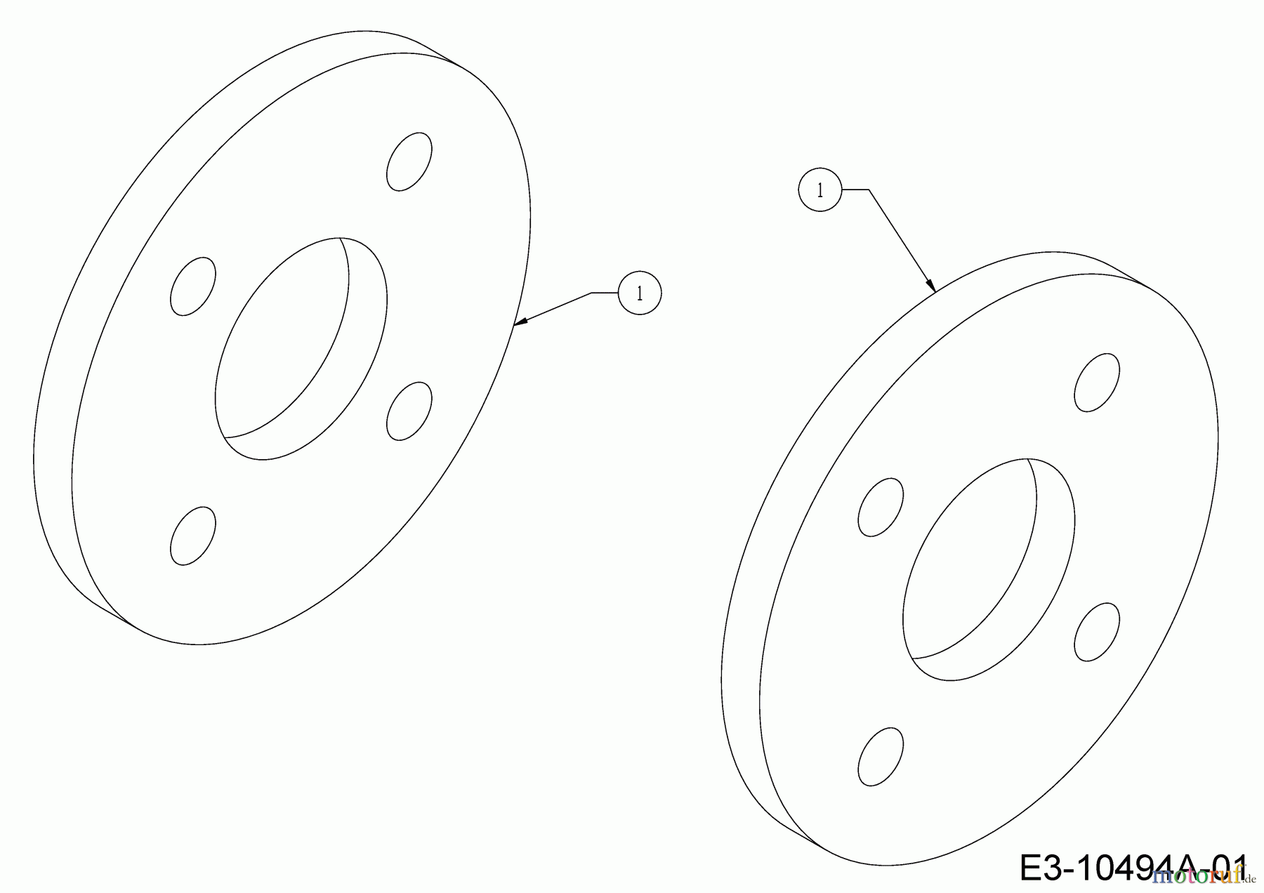  Cub Cadet Zero Turn Z7 183 53AIHKUY603  (2018) Distanzscheiben Räder