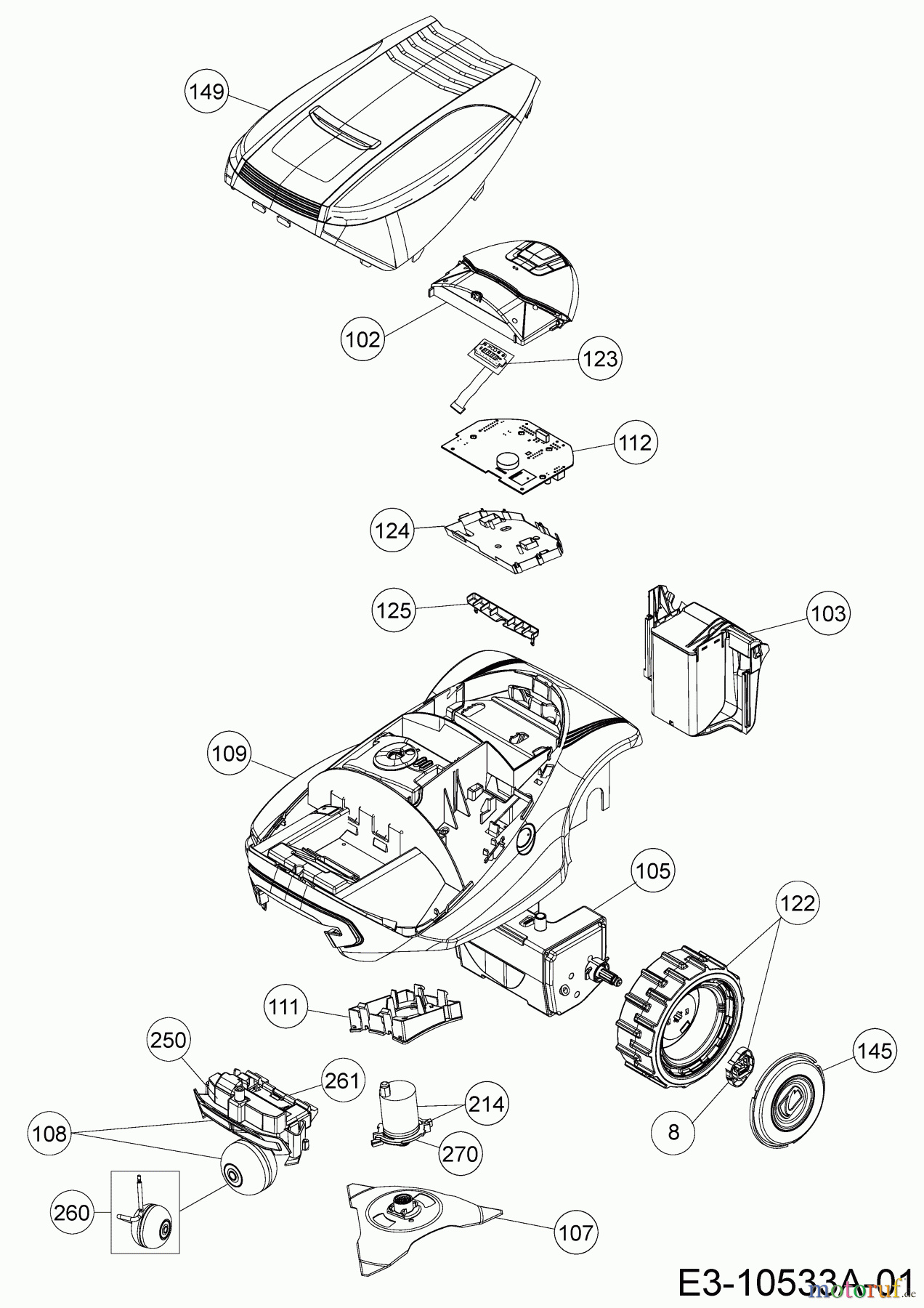  Cub Cadet Mähroboter XR2 1000 22ACBAAD603  (2018) Grundgerät