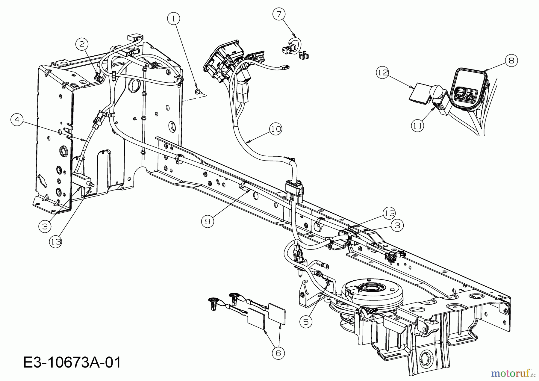  Cub Cadet Rasentraktoren XT2 PS117I 13BZA1CN603  (2018) Elektroteile