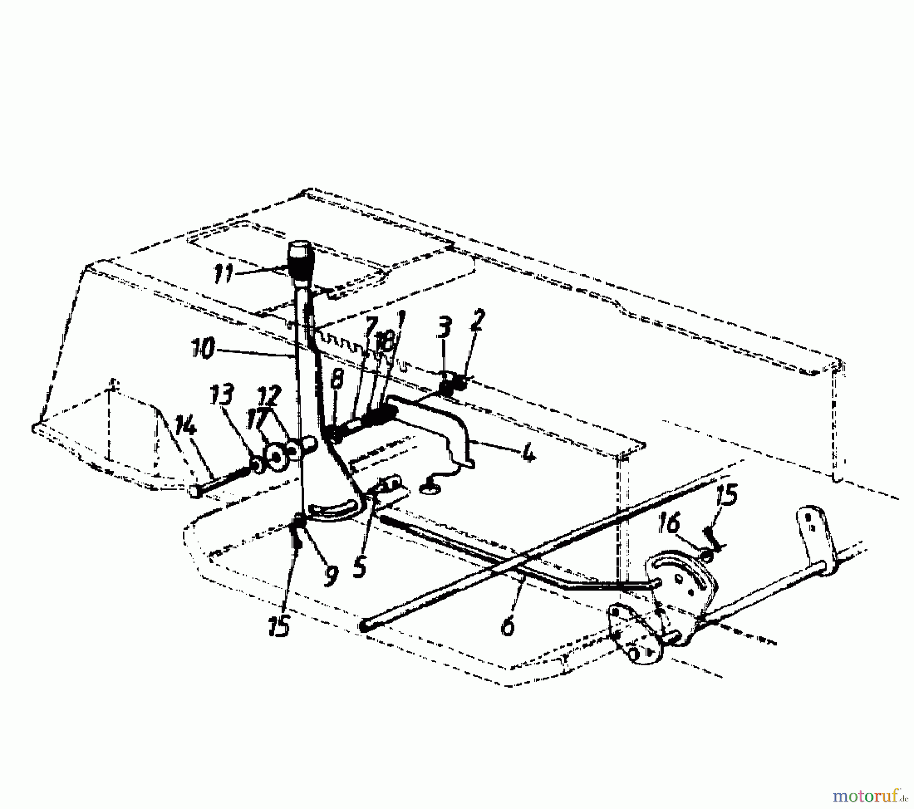  Fleurelle Rasentraktoren AM 1201 13AH663G619  (1998) Geschwindigkeitsregelung